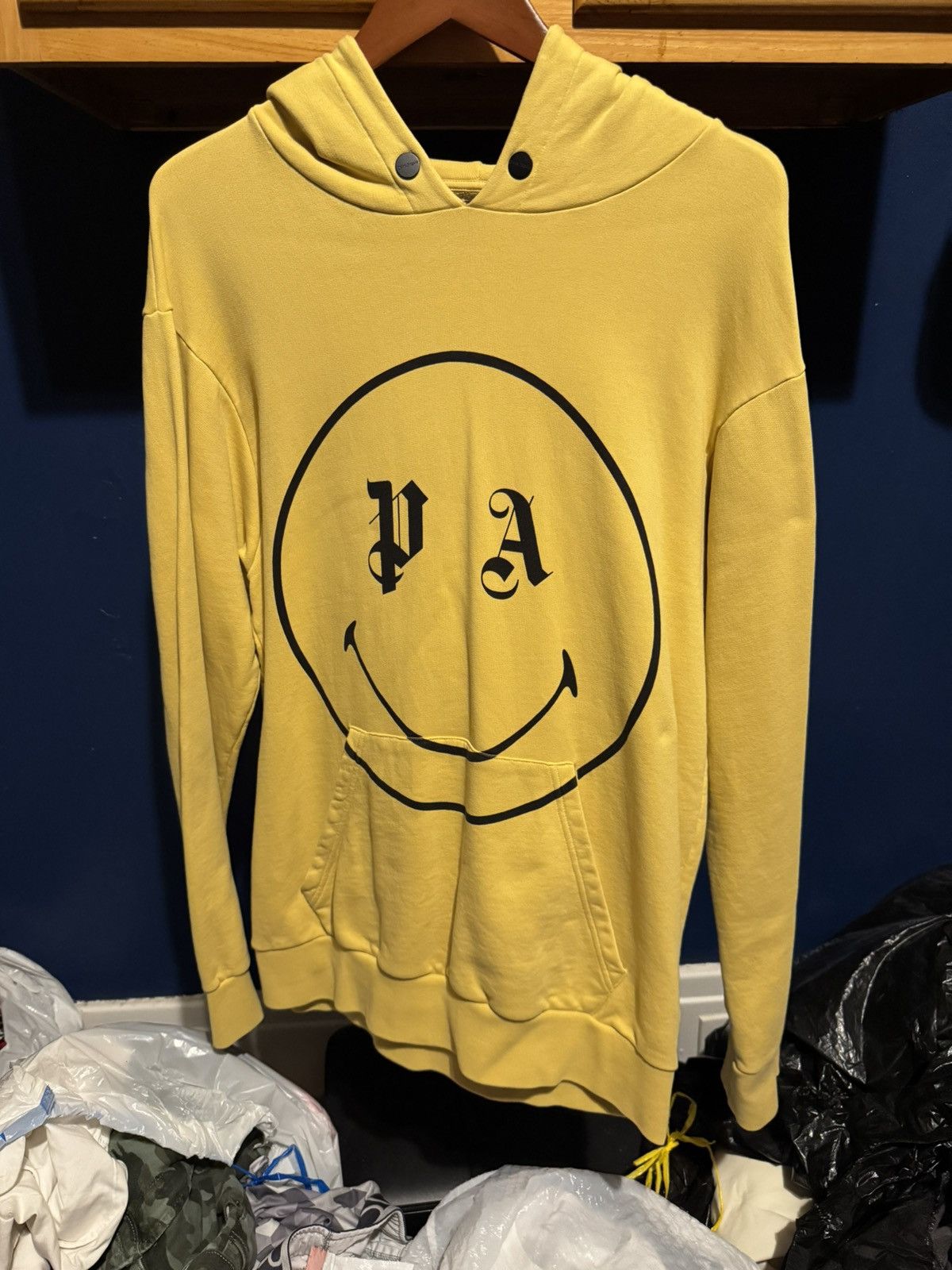 Palm Angels Palm Angels Smiley Hoodie Yellow Size US M / EU 48-50 / 2 - 6 Thumbnail