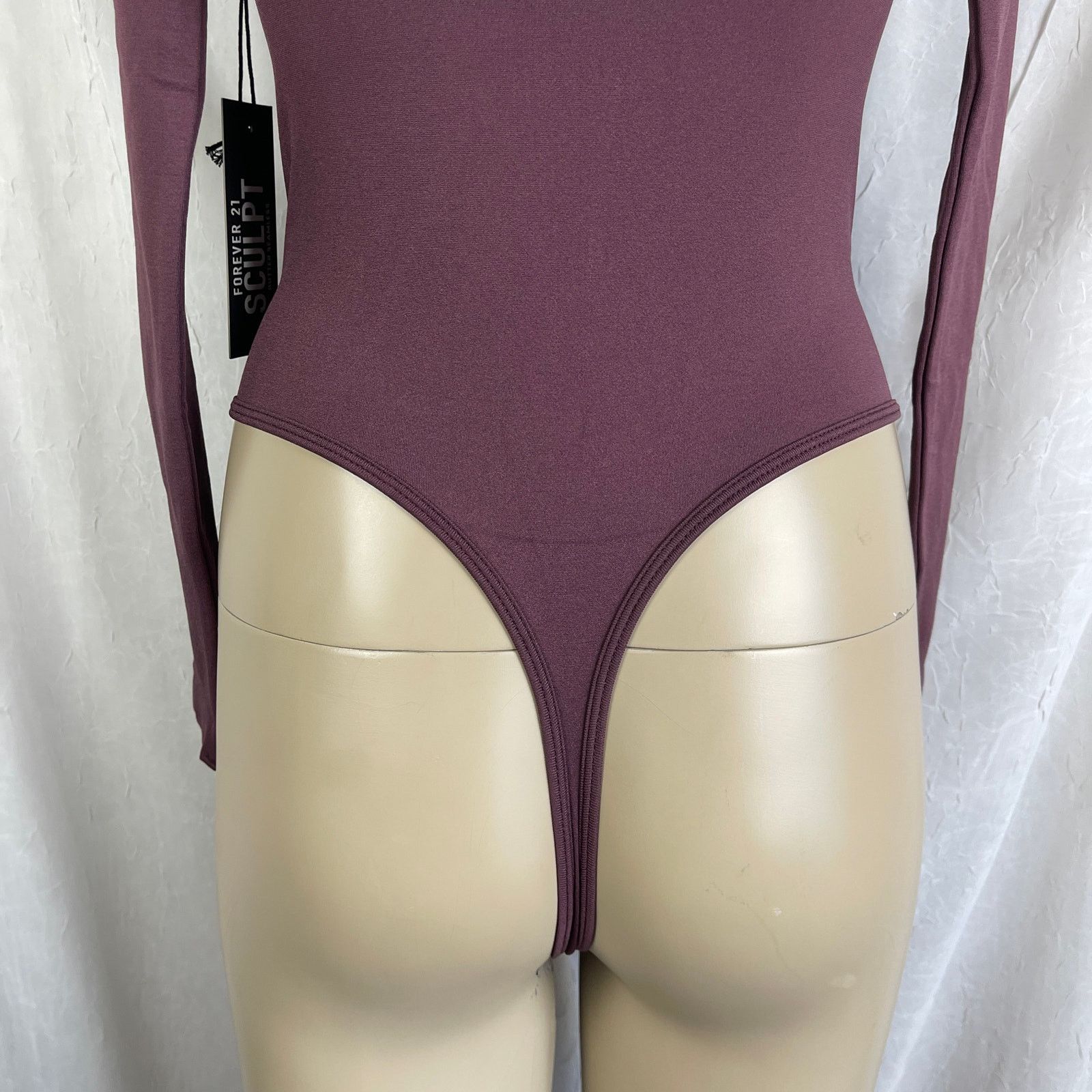 Forever 21 Forever 21 Sculpt Butter Seamless Thong Bodysuit V Purple S Size S / US 4 / IT 40 - 11 Thumbnail