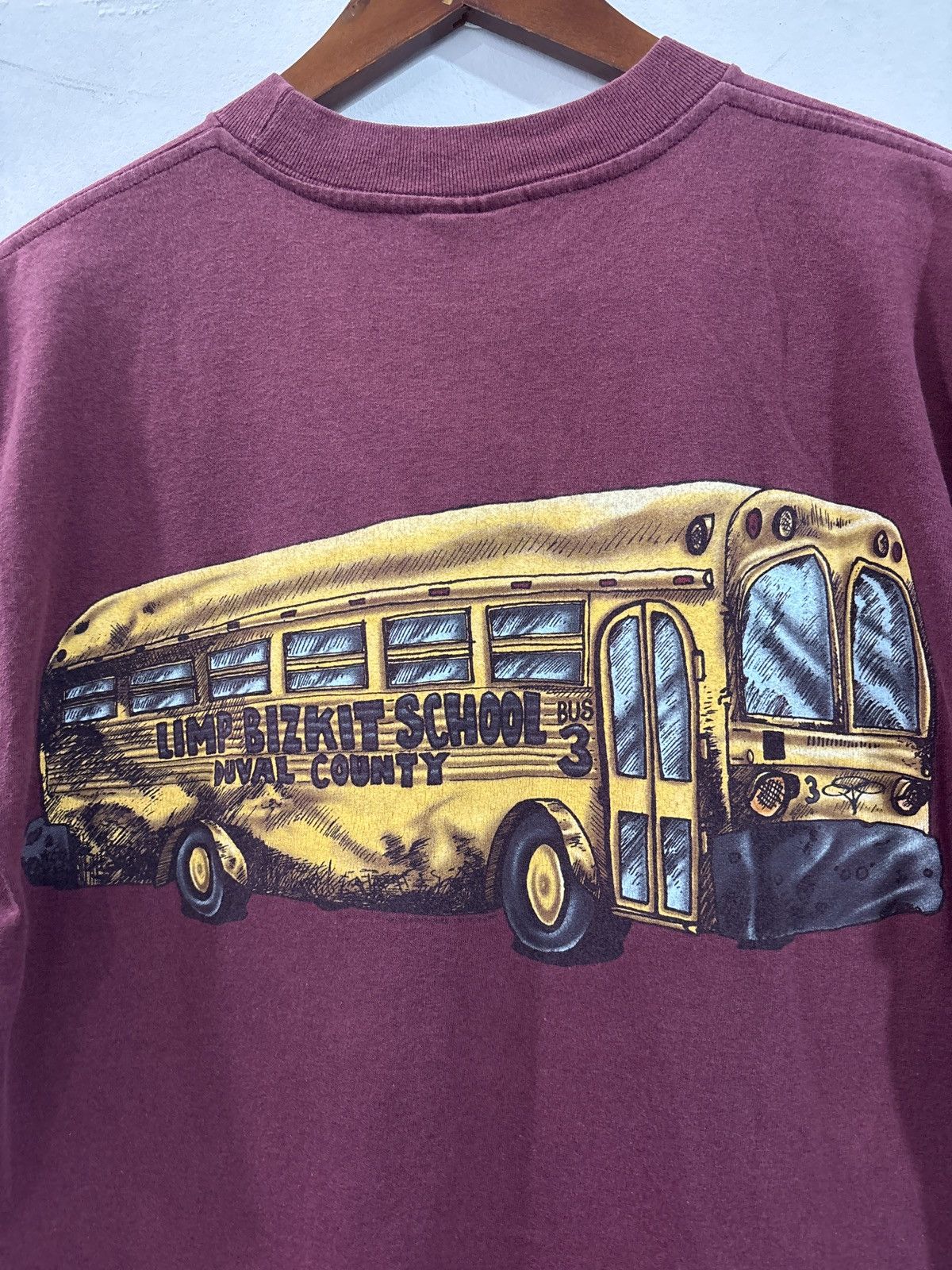 Band Tees Vtg 90s Limp Bizkit School Bus T shirt Size US M / EU 48-50 / 2 - 9 Thumbnail