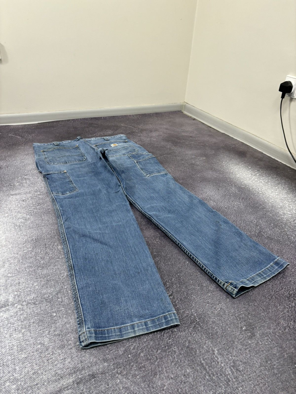 Carhartt Vintage Carhartt Faded Blue USA Hype Denim Relaxed Fit Jeans Size US 36 / EU 52 - 4 Thumbnail