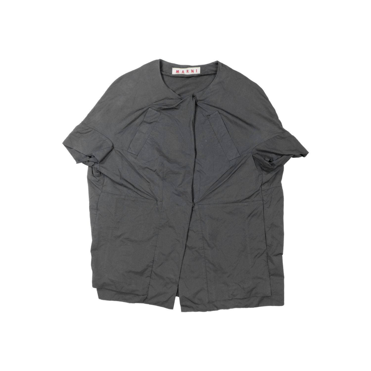 Marni MARNI AVANT-GARDE FUTURISTIC SLANT POCKET JACKET SHIRT Size XS / US 0-2 / IT 36-38 - 1 Thumbnail