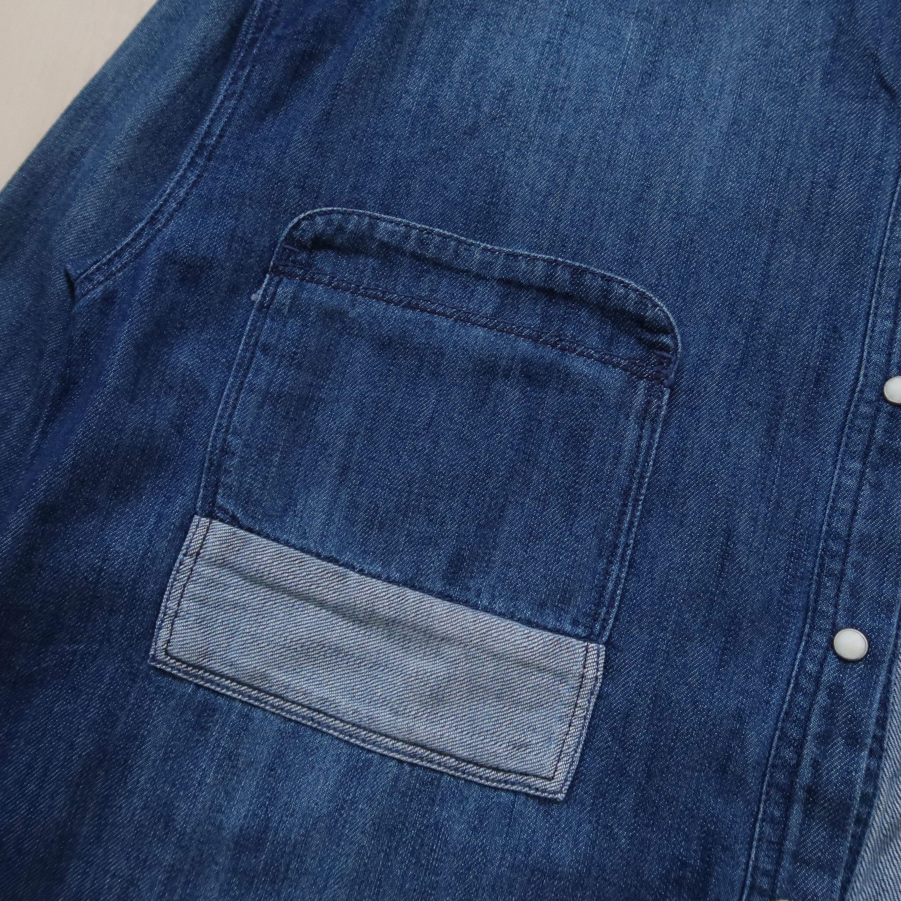 Japanese Brand 2000s Niko And Patchwork Denim Japan Shirt like Kapital Size US M / EU 48-50 / 2 - 5 Thumbnail