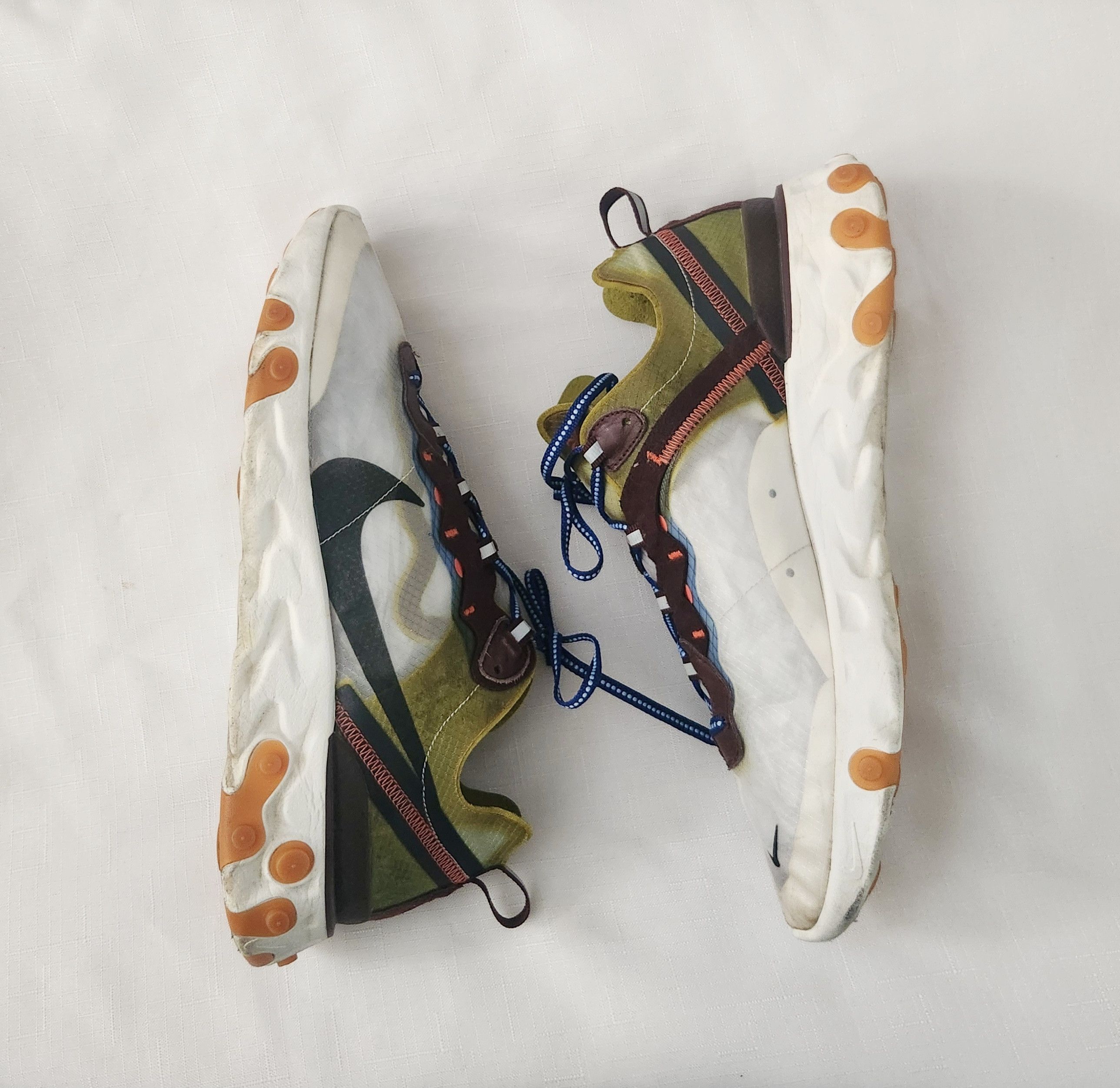 Nike Nike React Element 87 "Moss Multicolor 2019 AQ1090-300 SZ 11 Size US 11 / EU 44 - 6 Thumbnail