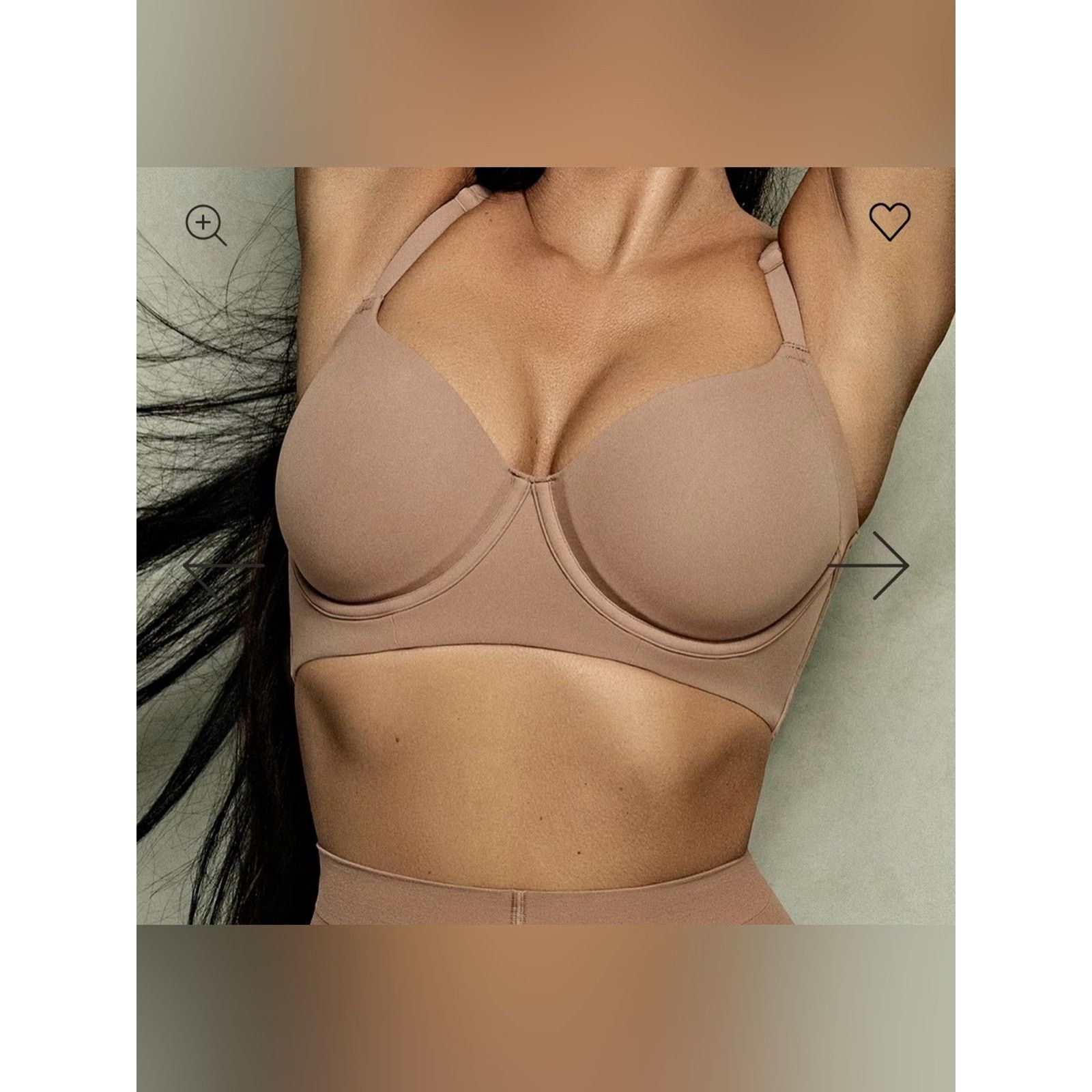 SKIMS SKIMS Black Underwire BACK SMOOTHING Smooth Back SZ 34D Size ONE SIZE - 7 Thumbnail