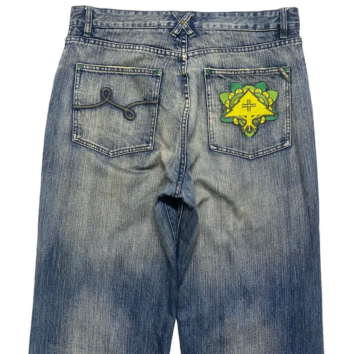 LRG Vintage LRG Denim Baggy Jeans Embroidery Japanese Tea Garden Size US 36 / EU 52 - 9 Thumbnail