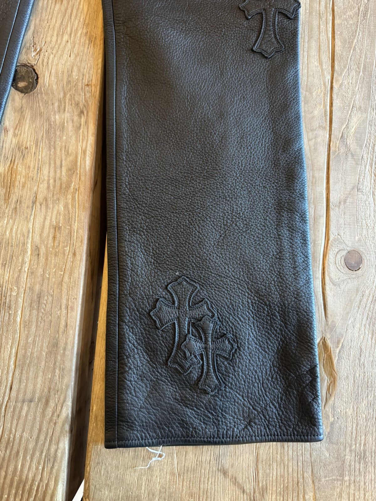 Chrome Hearts Chrome Hearts leather pants Size US 33 - 12 Thumbnail