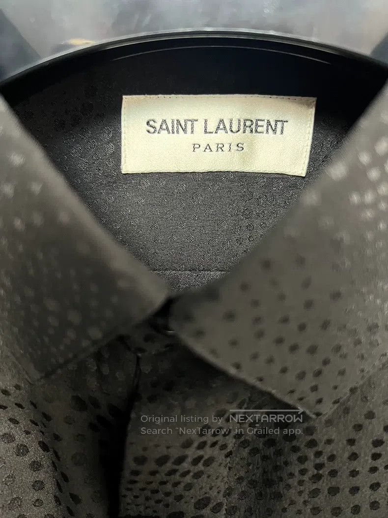 Saint Laurent Paris Saint Laurent Paris size 39 Black Polka Dot All-over Sequi Size US S / EU 44-46 / 1 - 3 Thumbnail