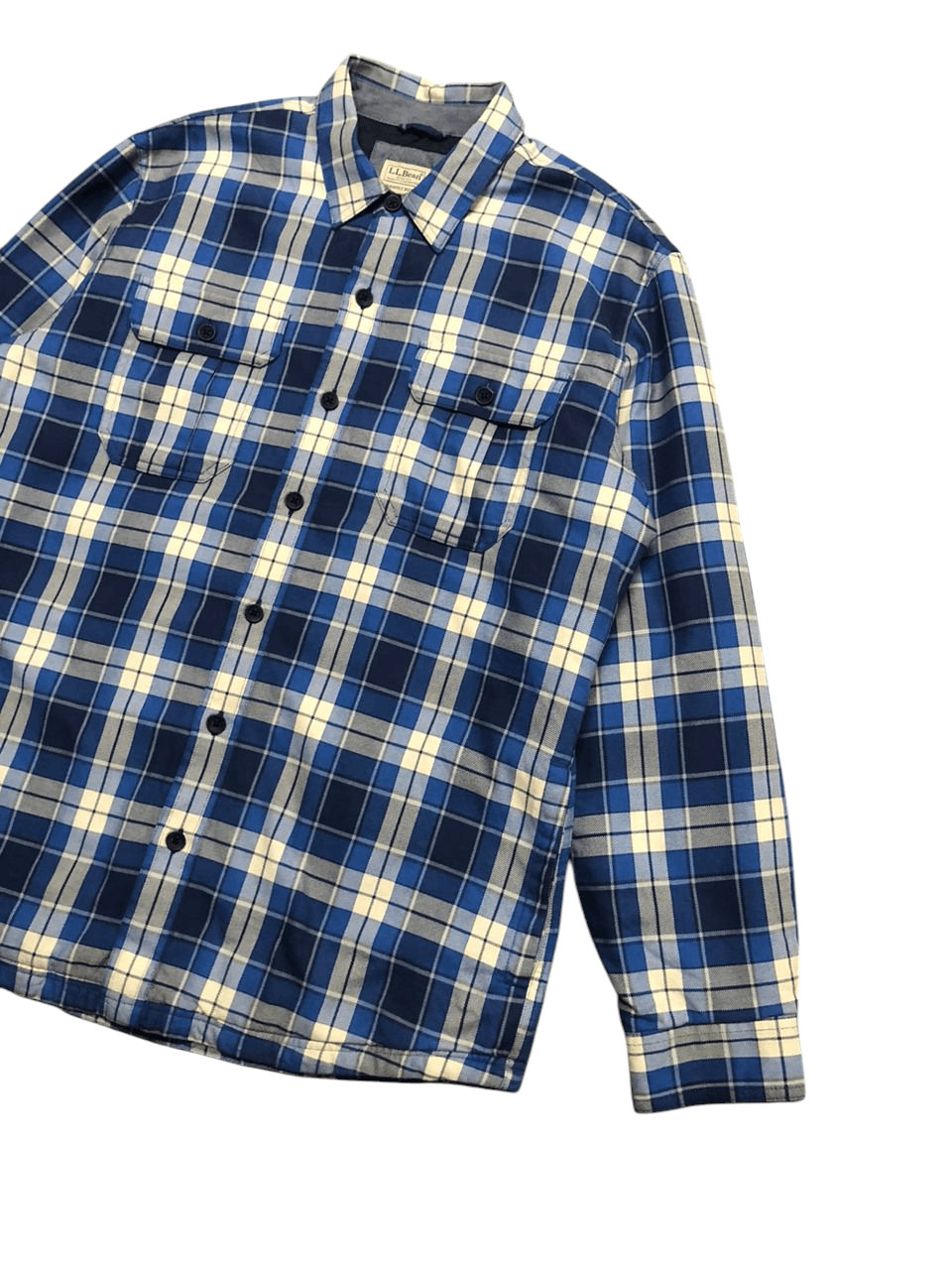 L.L. Bean L.L.Bean Blue Flannel Primaloft Shirt Quilted Jacket Size US L / EU 52-54 / 3 - 8 Thumbnail