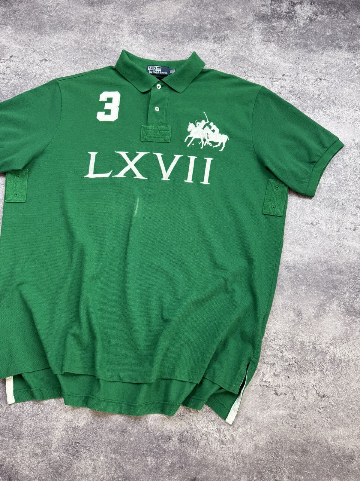 Polo Ralph Lauren Vintage Polo Ralph Lauren LXVII #3 Big Logo Y2K Polo T-Shirt Size US XXL / EU 58 / 5 - 4 Thumbnail