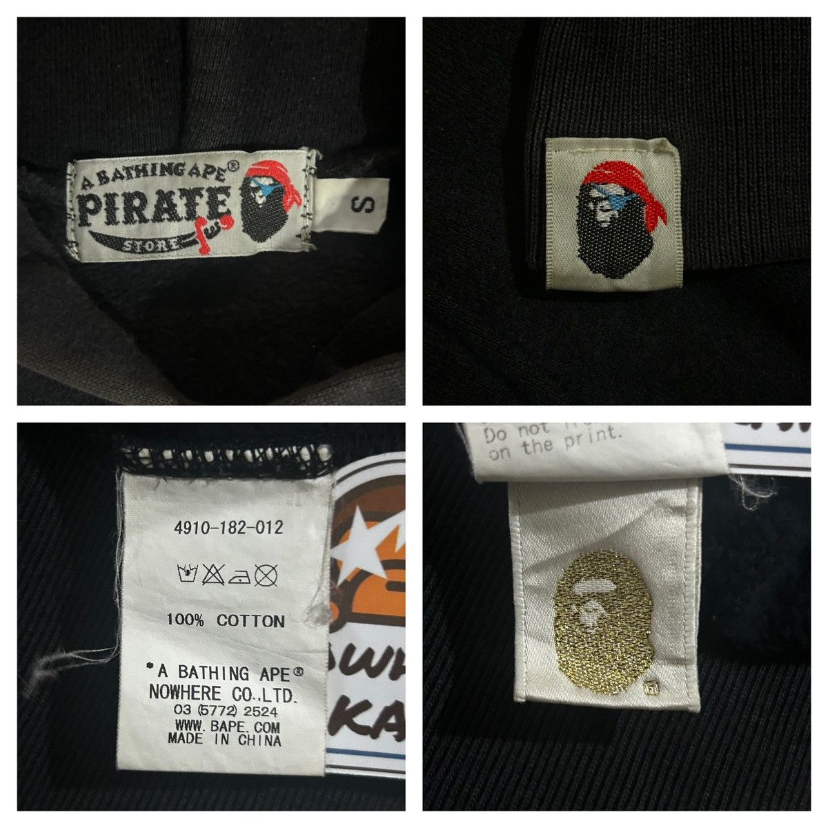 Bape Bape Pirate Store Pullover Hoodie Size US S / EU 44-46 / 1 - 7 Thumbnail