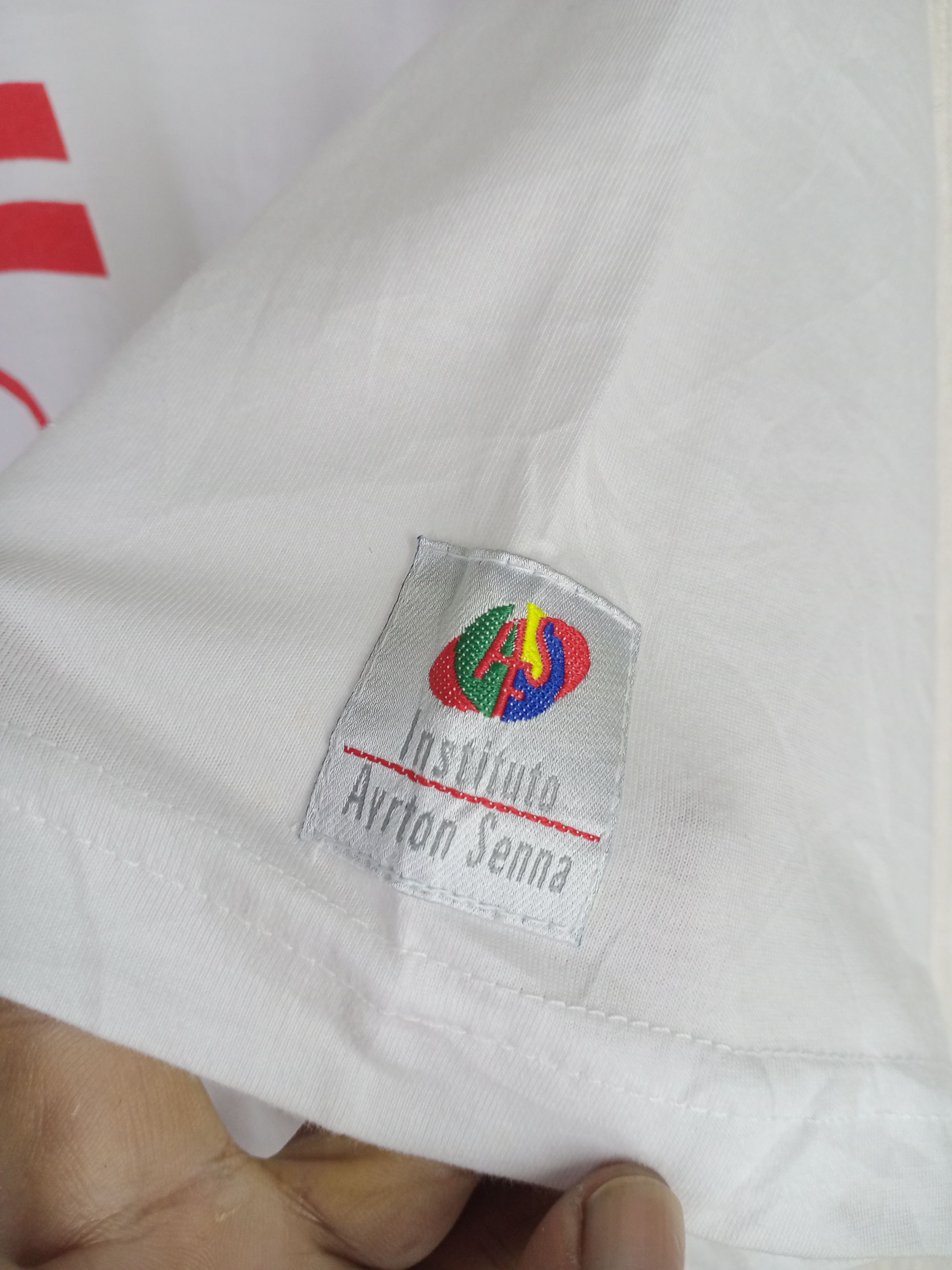 Formula 1 Rare Vintage 90s Ayrton Senna Formula One Tshirt Size US M / EU 48-50 / 2 - 8 Thumbnail