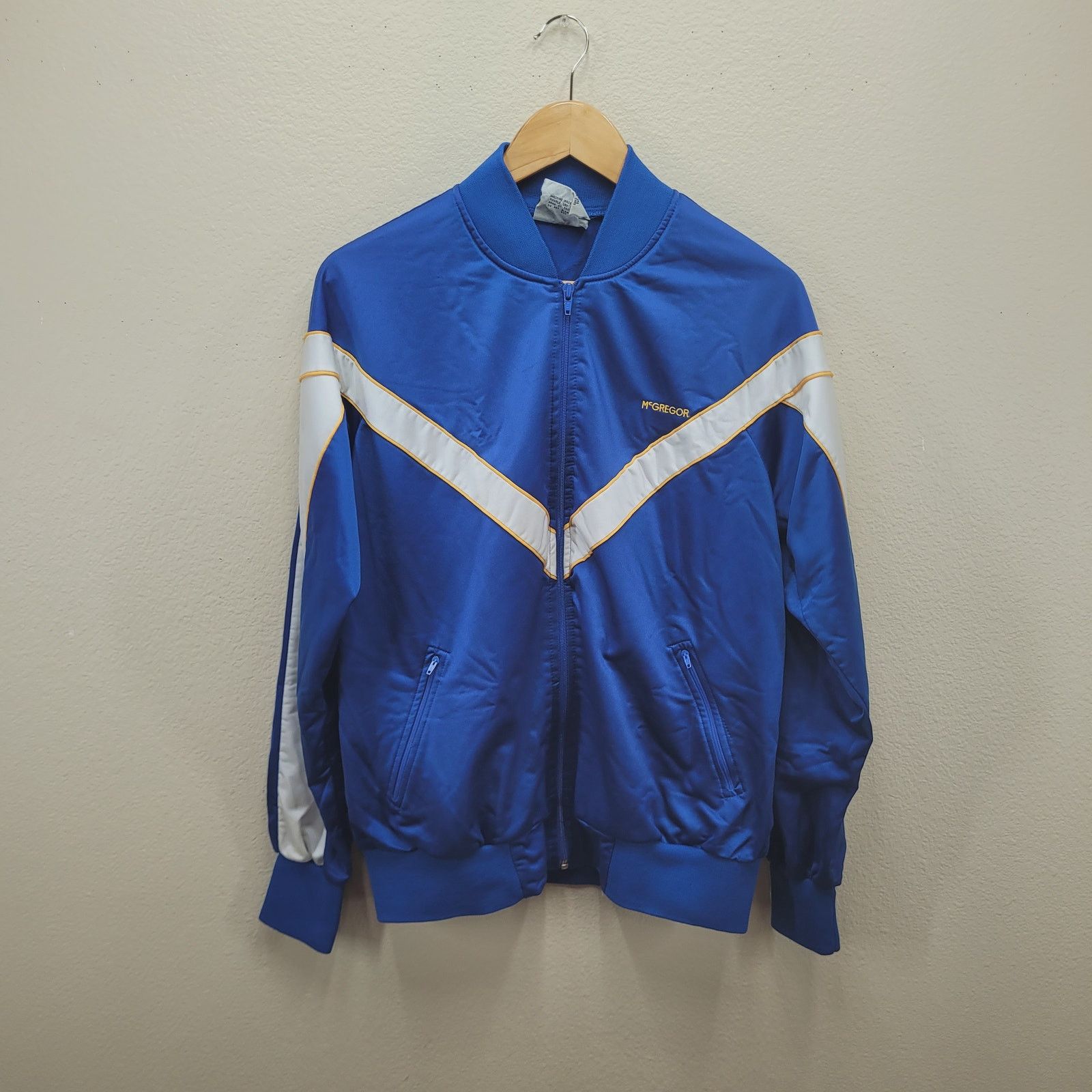 McGregor VTG 70s 80s McGregor Track Jacket M Chevron Full Zip Size US M / EU 48-50 / 2 - 1 Thumbnail