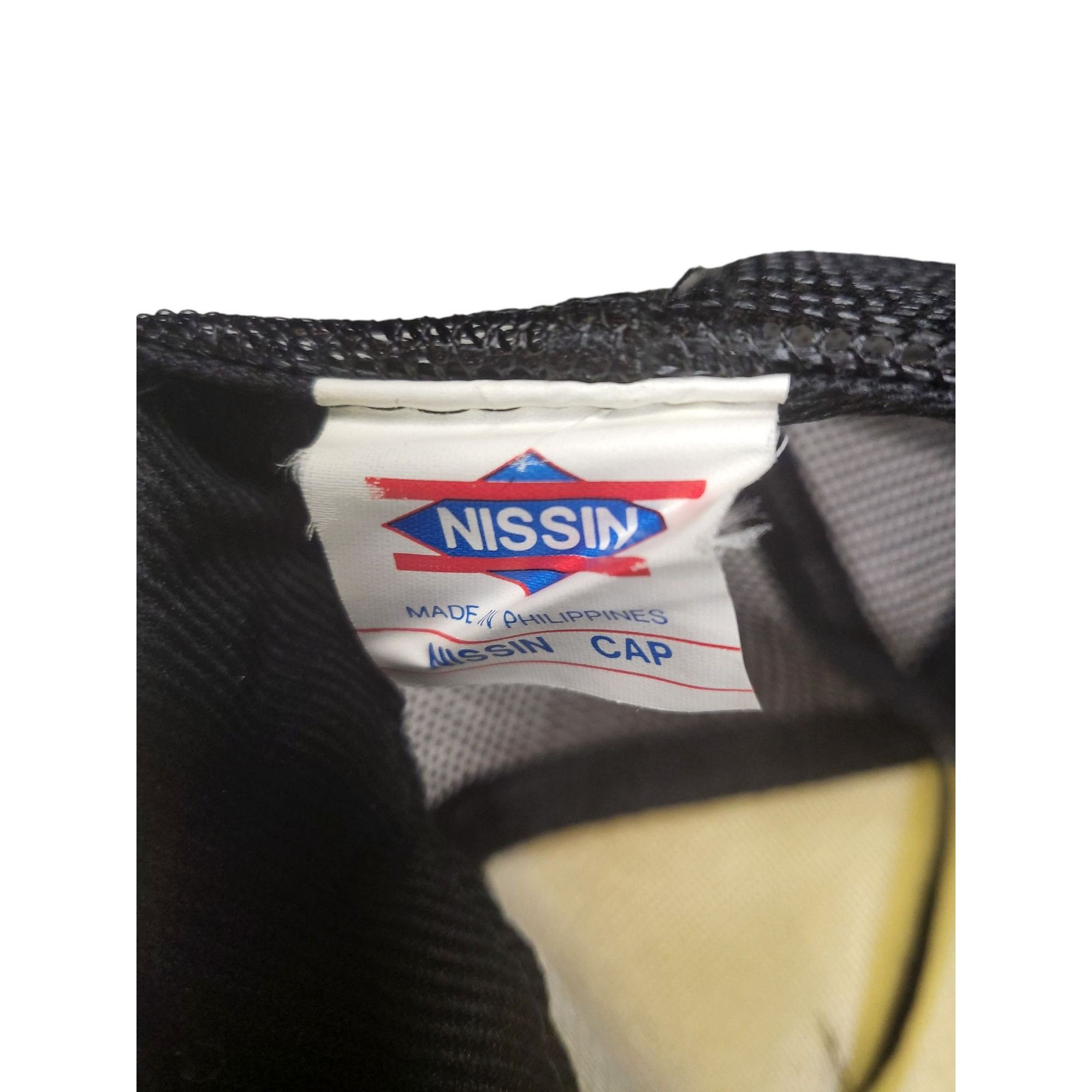 Nissan Vintage Nissin Snapback Trucker Hat Calidad Foods Black OS L Size ONE SIZE - 6 Thumbnail