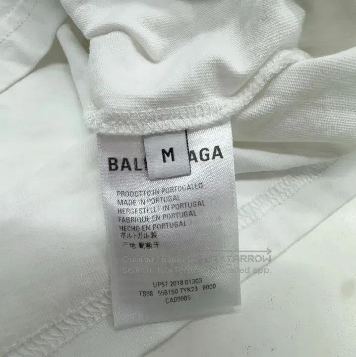 Balenciaga Balenciaga Logo Print White Short Sleeve T. Size US M / EU 48-50 / 2 - 5 Thumbnail
