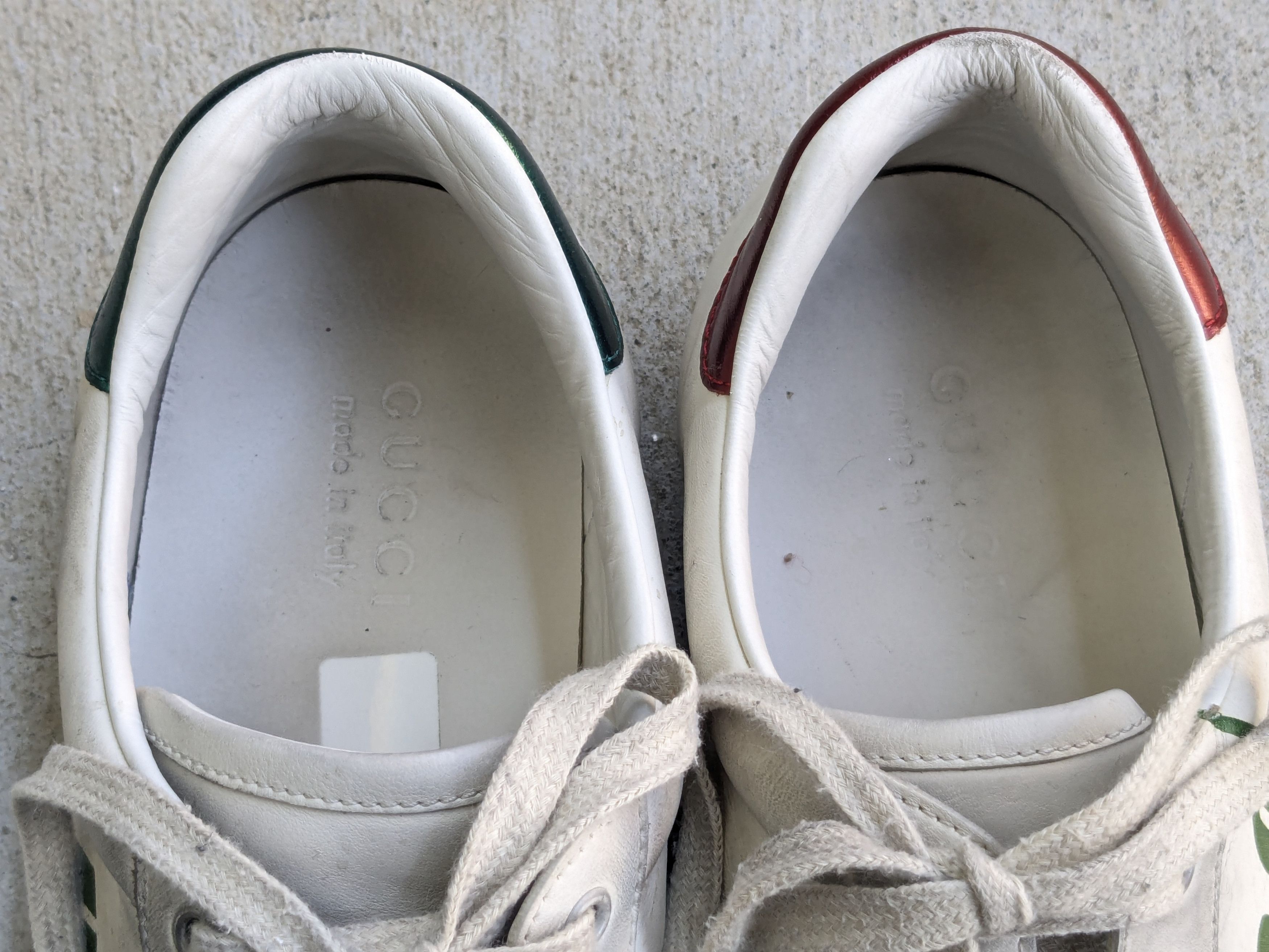 Gucci Gucci Ace Sneakers White 11 Distressed Low Tops Leather Size US 11 / EU 44 - 7 Thumbnail