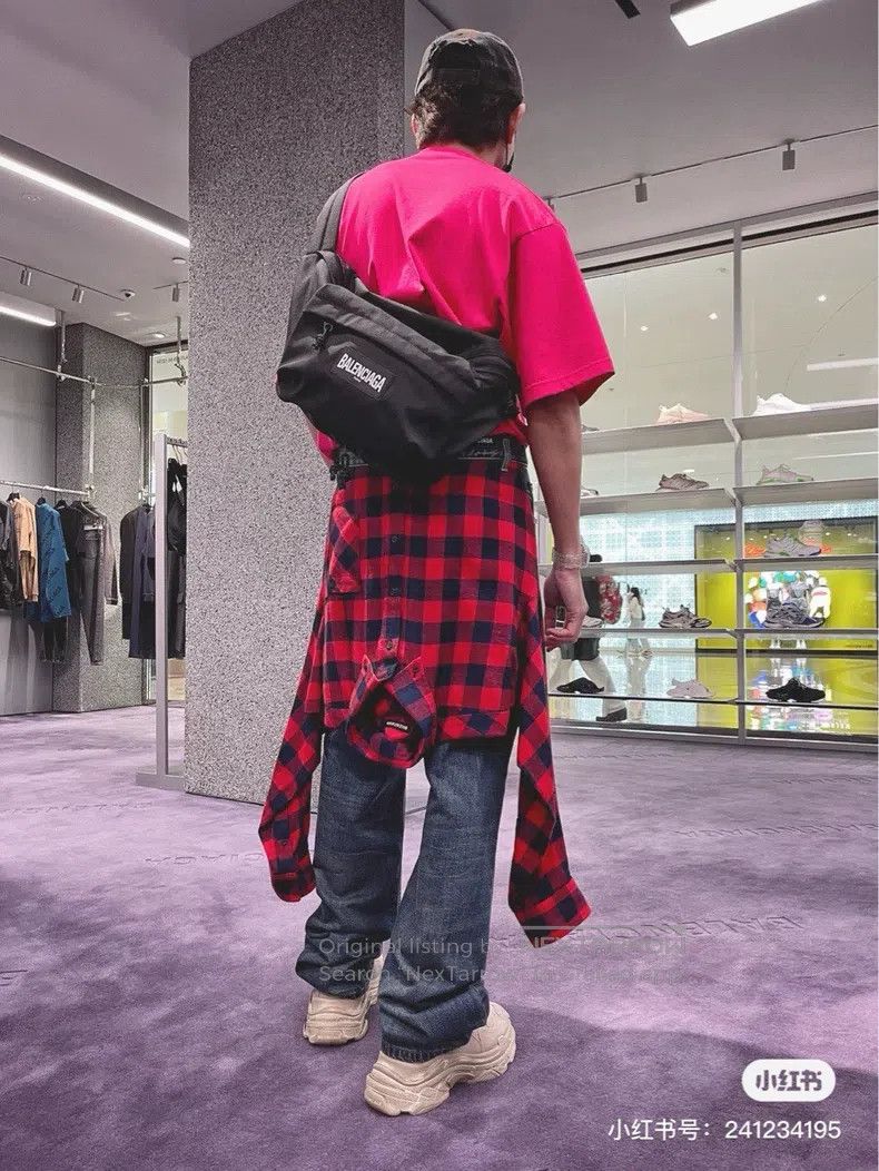 Balenciaga Balenciaga size M Patchwork Shirt Wide-Leg Destroyed Jeans Size US 27 - 5 Thumbnail