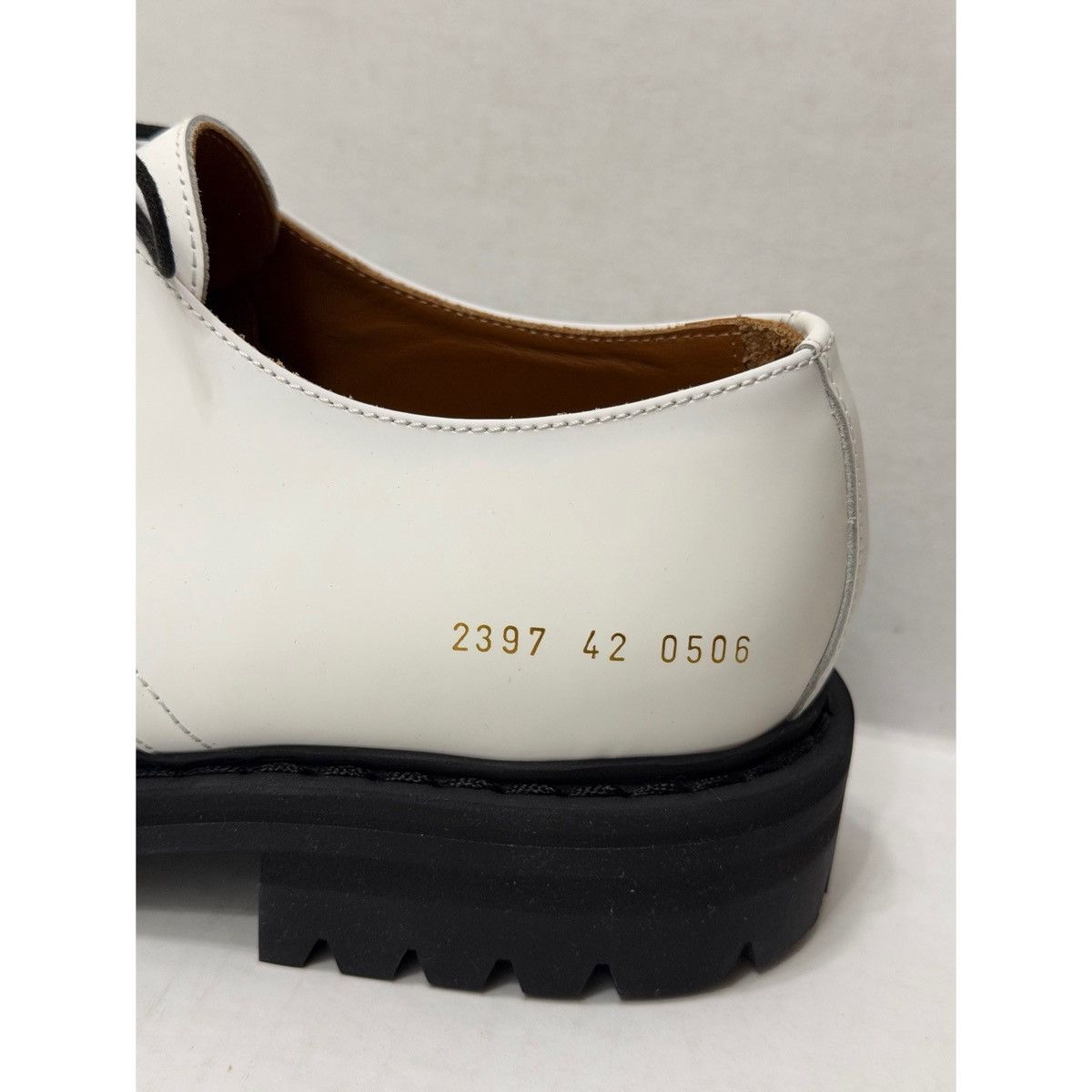Common Projects COMMON PROJECTS WHITE OFFICER DERBY SHOES Size US 9 / EU 42 - 8 Thumbnail