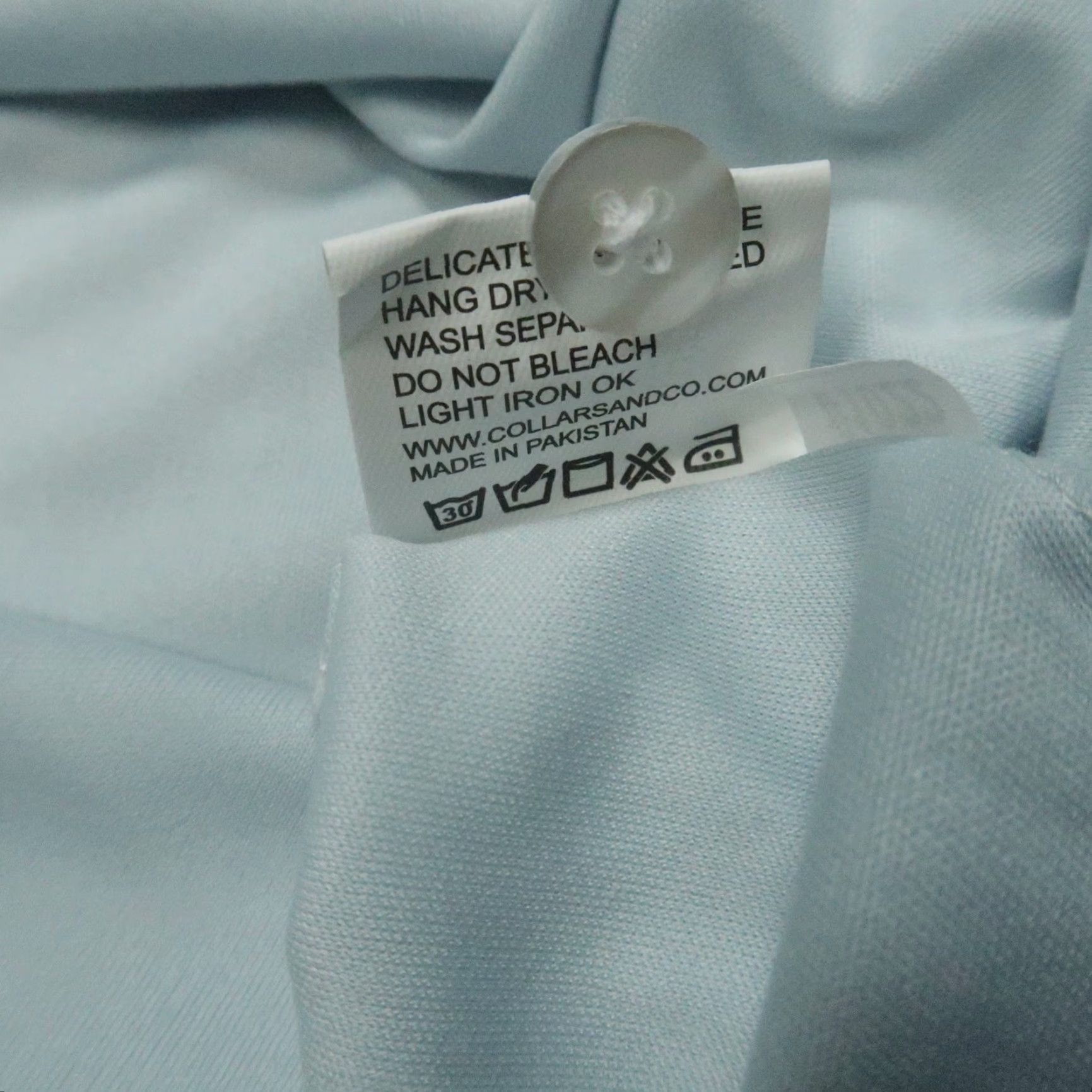 CO VINTAGE Collars & Co Shirt Mens XXL Light Blue Performance Polo Short Sleeve Stretch 2XL Size US XXL / EU 58 / 5 - 5 Thumbnail
