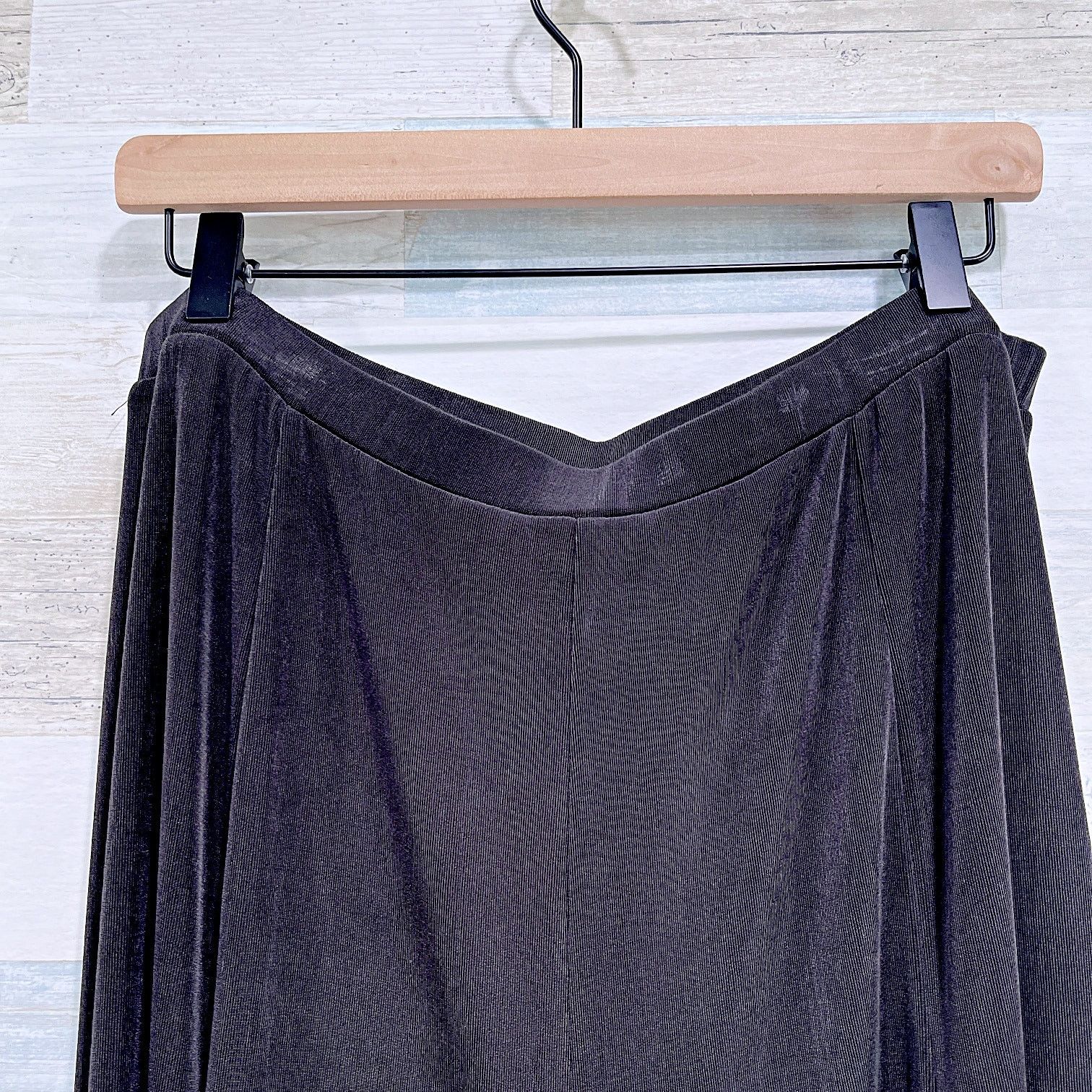 Chicos × Vintage Chicos Travelers Stretchy Midi Skirt Black Womens XL 3 Size 34" / US 12 / IT 48 - 6 Thumbnail