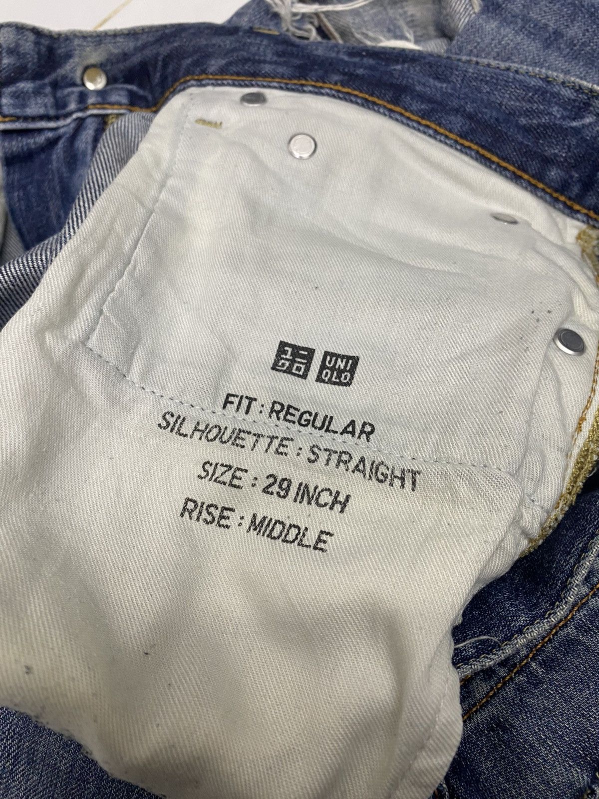 Undercover × Uniqlo VINTAGE UNIQLO JAPAN DISTRESS RIPS DENIM UNDERCOVER STYLE Size US 30 / EU 46 - 11 Thumbnail