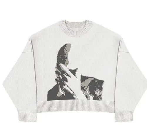 Aran Isles Knitwear "Facepalm" Oversized Knitted Sweater Sweatshirt Pullover Size US L / EU 52-54 / 3 - 3 Thumbnail