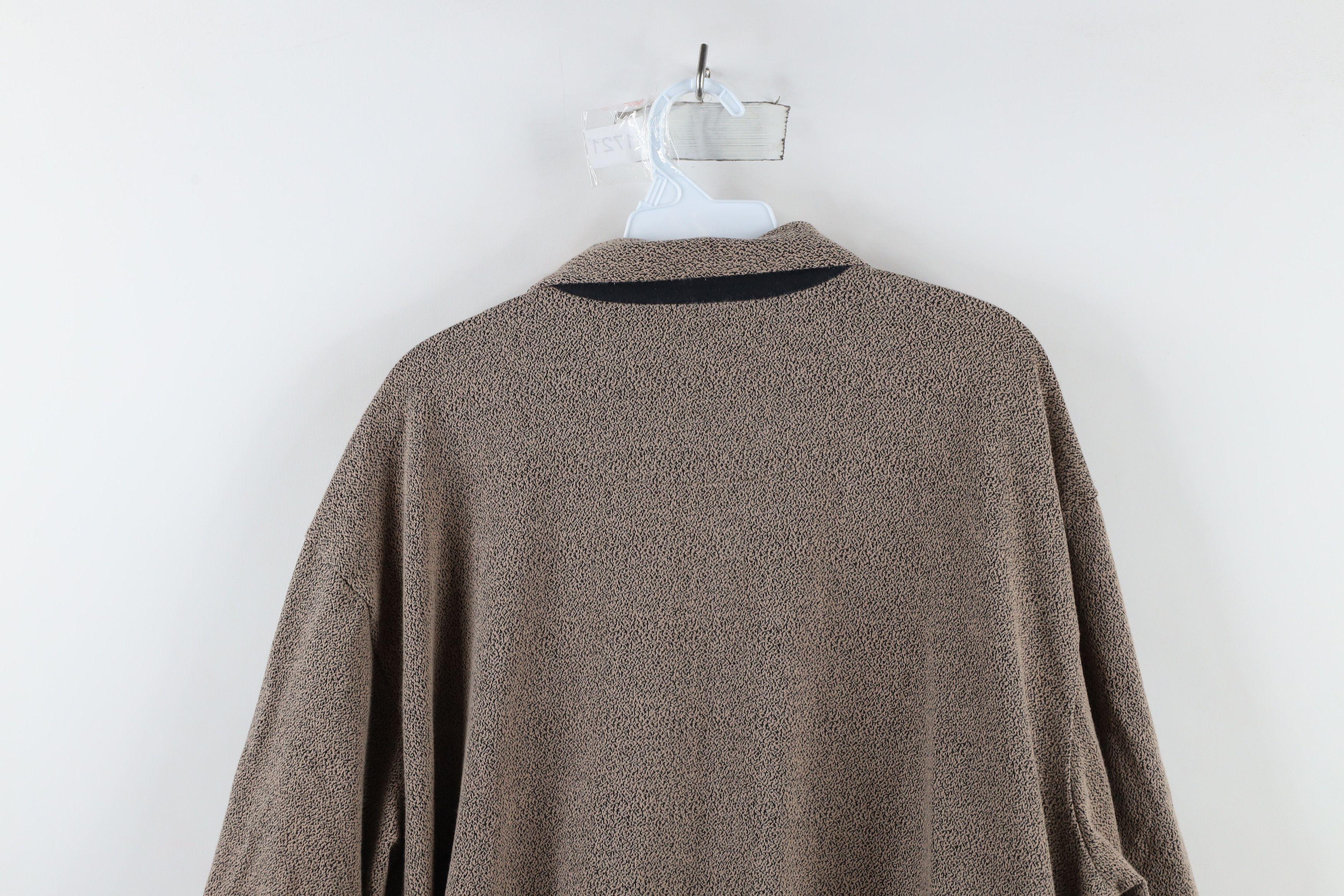Vintage Vintage 90s Streetwear Collared Pullover Polo Shirt Beige Size US XXL / EU 58 / 5 - 10 Thumbnail