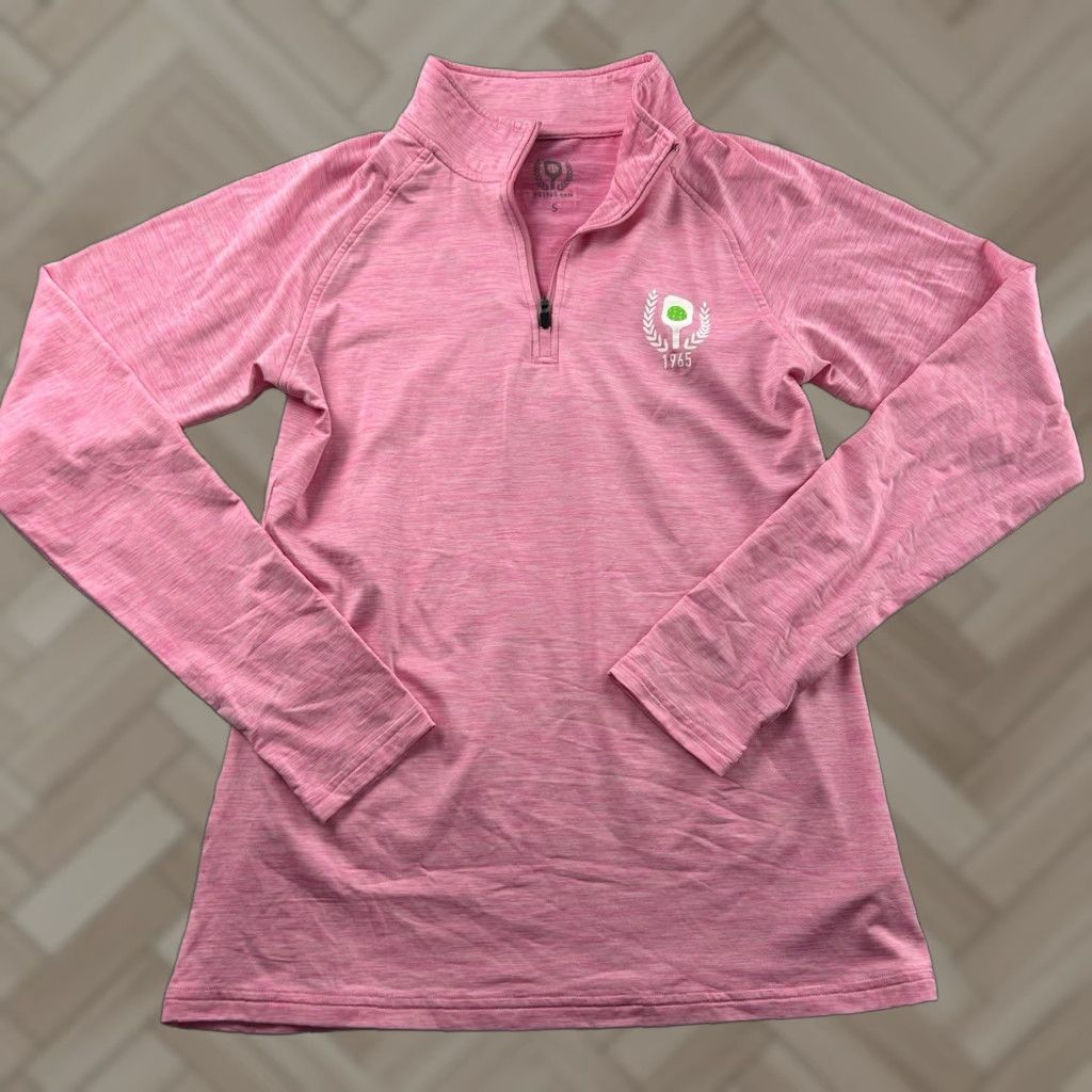 Pinko Pickleball 1965 1/4 Zip Pullover Athletic Jacket Women's Small Pink Shirt Jacket 1/4 Zip Size S / US 4 / IT 40 - 1 Thumbnail