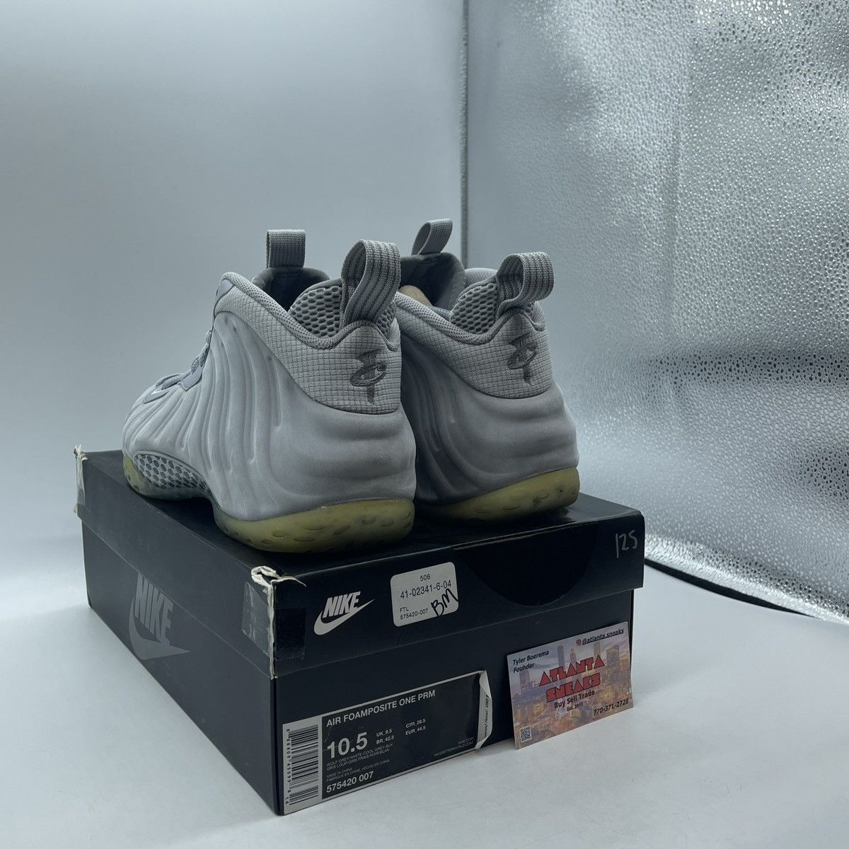 Nike Air foamposite one wolf grey Size US 10.5 / EU 43-44 - 4 Thumbnail