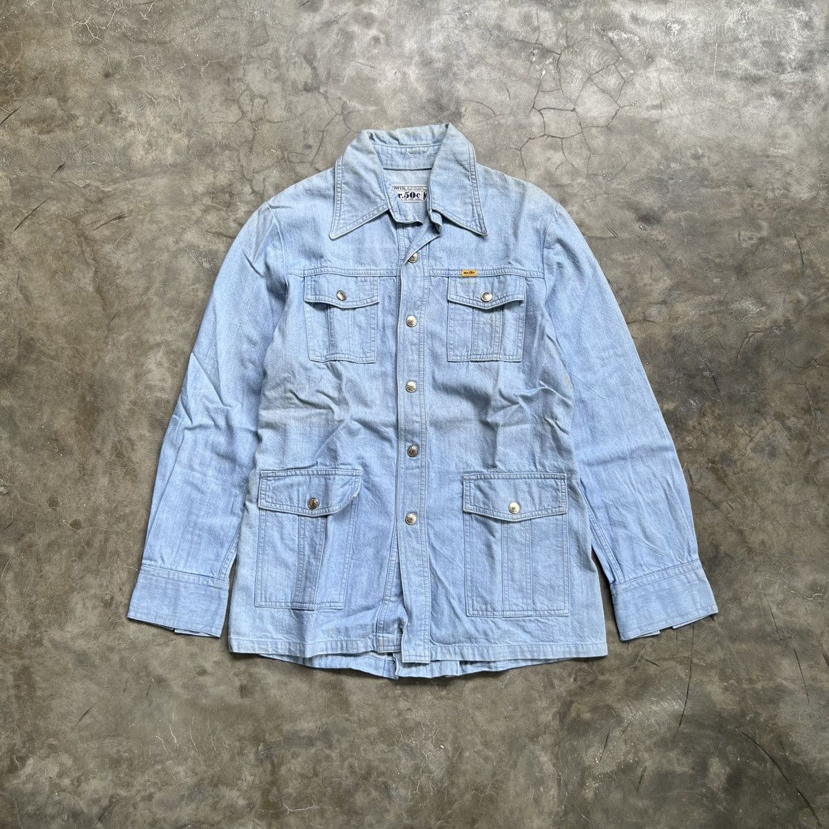 Edwin 1990’s Edwin Mr.50c 4 Pocket Trucker Denim Jacket Size US M / EU 48-50 / 2 - 1 Thumbnail