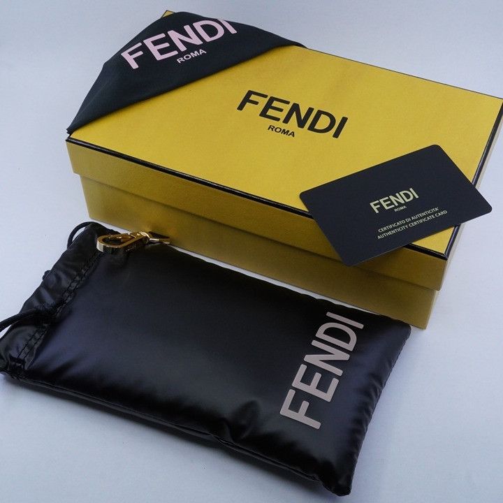 Fendi Fendi FE40114U-Y 33U Sunglasses Gold with Chain Oval Frame Size ONE SIZE - 12 Thumbnail
