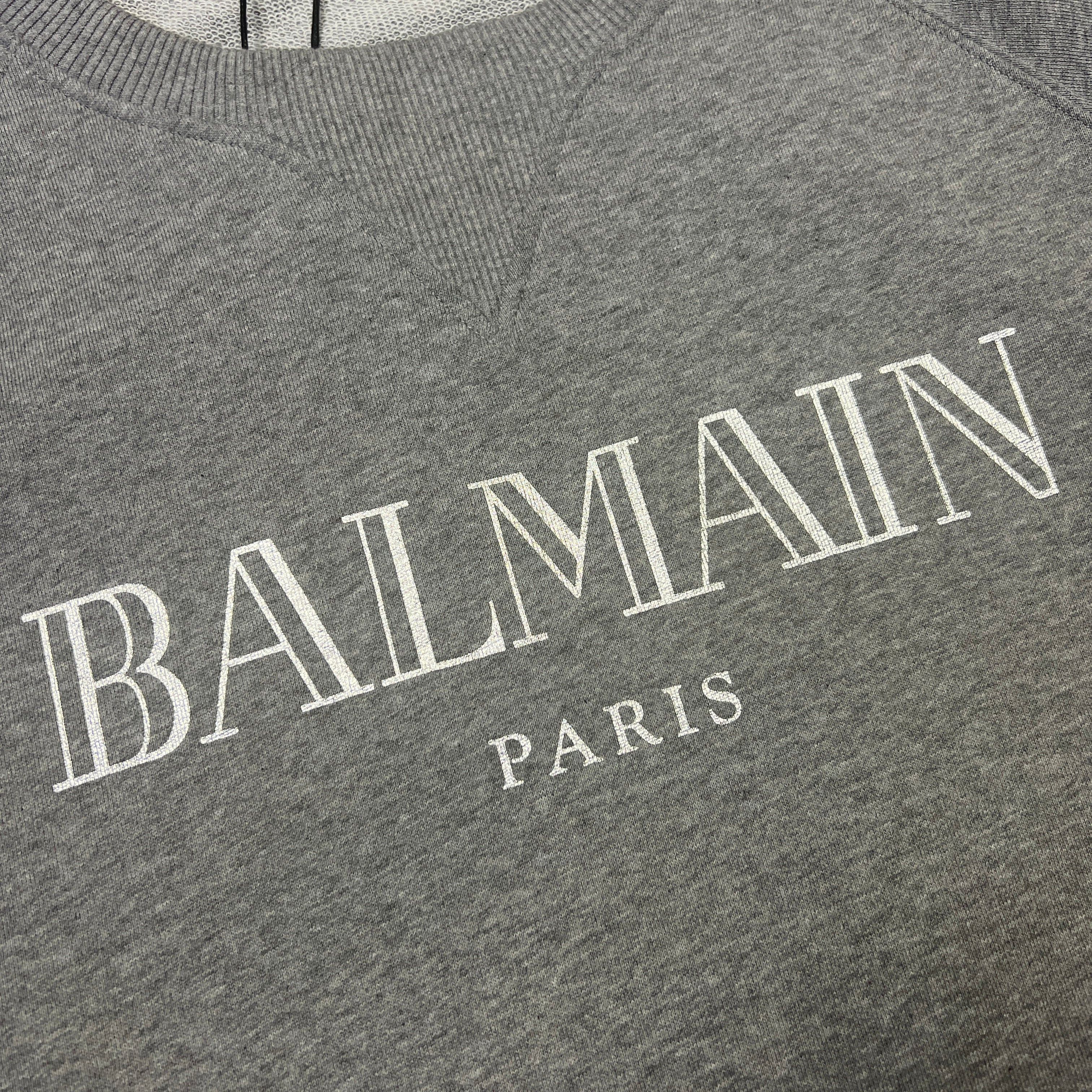 Balmain Balmain Logo Sweatshirt Size US L / EU 52-54 / 3 - 3 Thumbnail