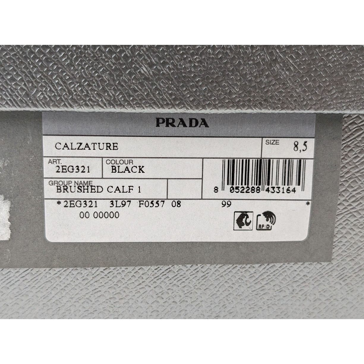 Prada o1rshd1 Brushed Calf Low-Top Sneakers in Black Size US 9.5 / EU 42-43 - 21 Thumbnail