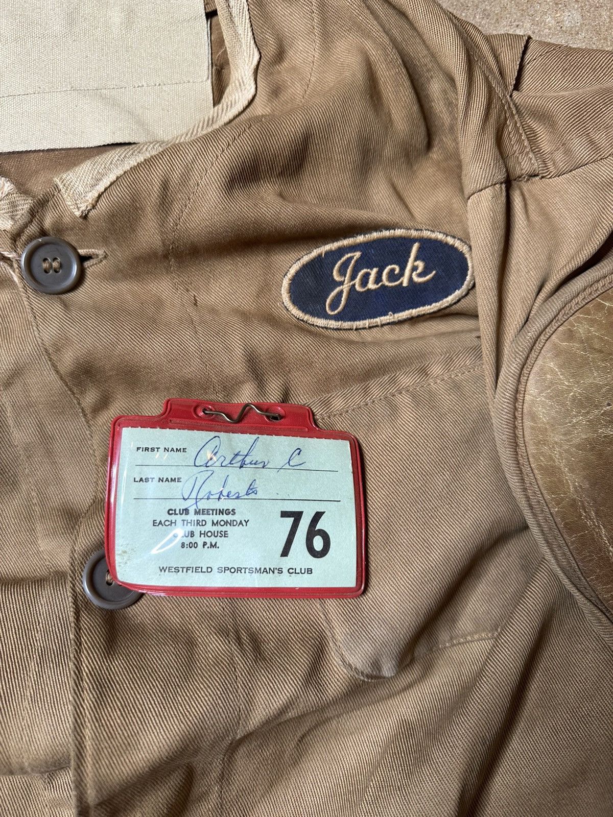 Vintage 1950s Shooting Jacket with Patches Size US L / EU 52-54 / 3 - 4 Thumbnail