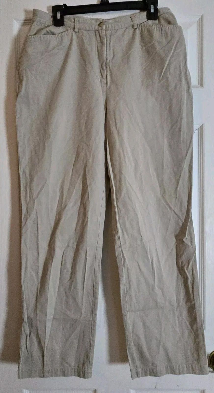 Other Christopher & banks Womens Dress Slacks Pants Size 10 Khaki Size 32" / US 10 / IT 46 - 2 Thumbnail