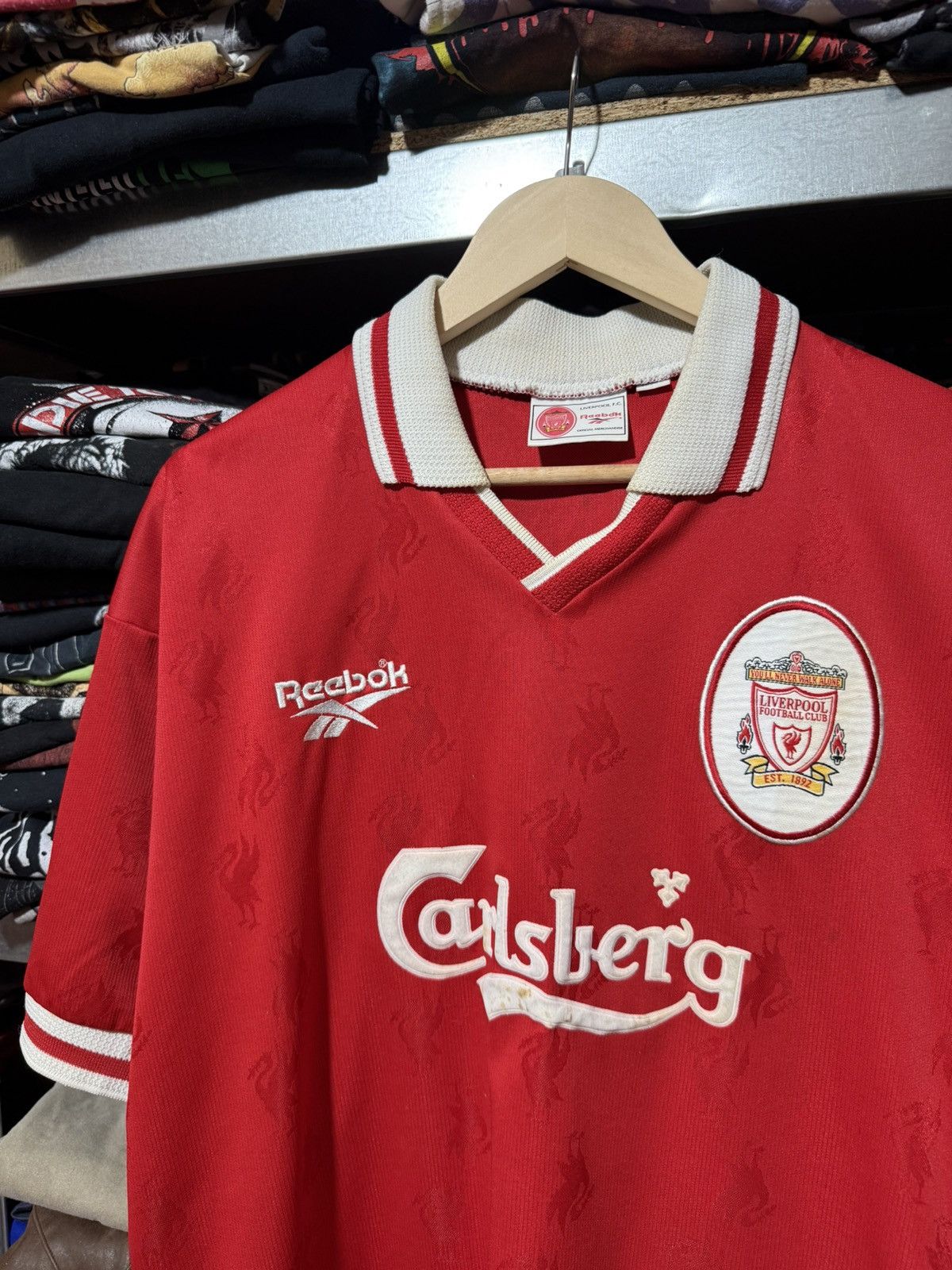 Reebok Reebok Liverpool 1996-1998 Home Soccer Jersey Size 42-44 Size US XXL / EU 58 / 5 - 3 Thumbnail
