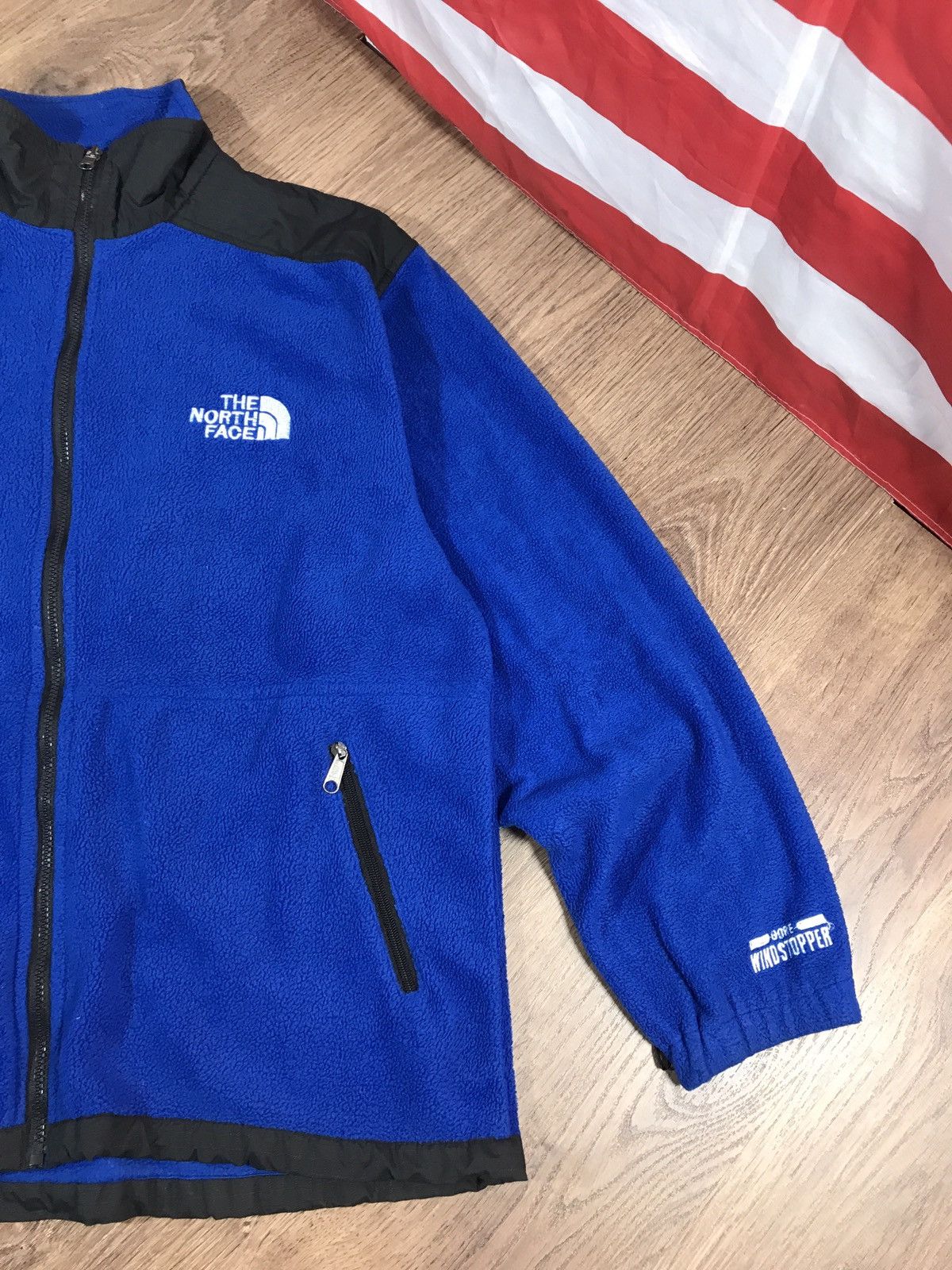 The North Face × Vintage Vintage The North Face 90s Retro Nylon Fleece Jacket Size US XL / EU 56 / 4 - 3 Thumbnail