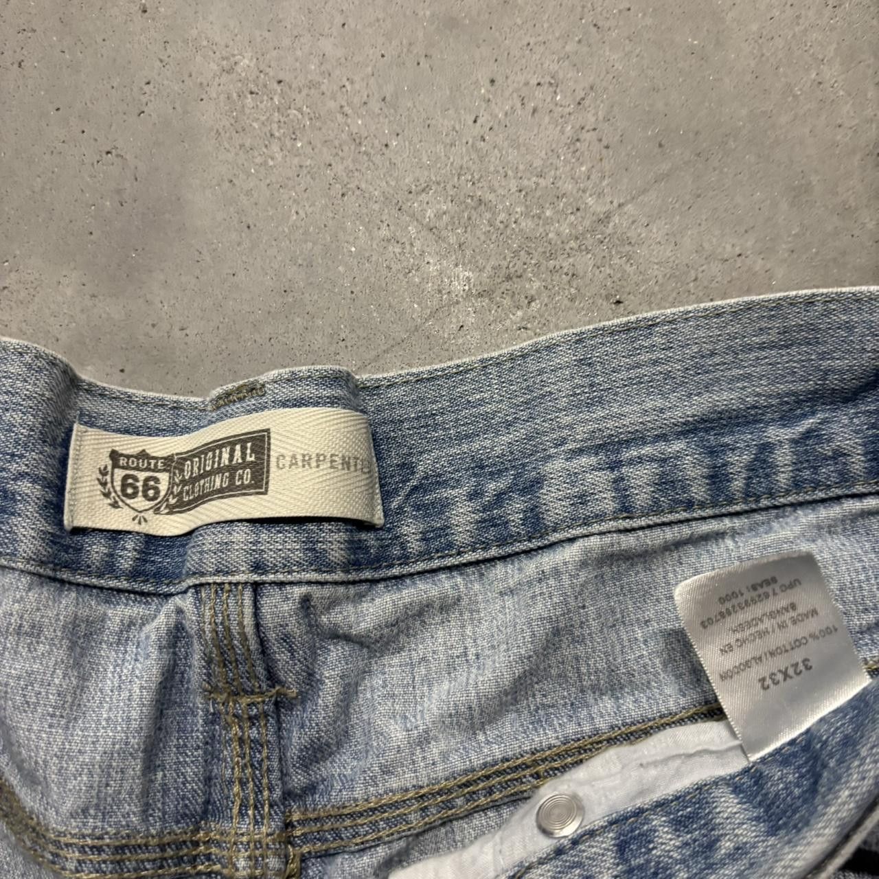 Japanese Brand × Vintage Crazy Vintage Y2K/2000s Baggy Light Wash Distressed Skater Carpenter Denim Jeans! Size US 31 - 8 Thumbnail