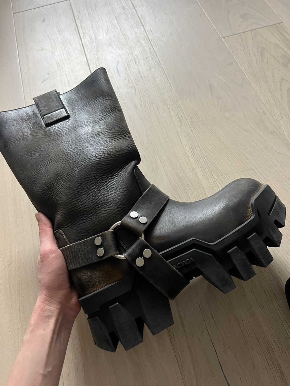 Balenciaga Bulldozer Harness Boots Worn Out Effect Size US 7 / IT 37 - 10 Thumbnail
