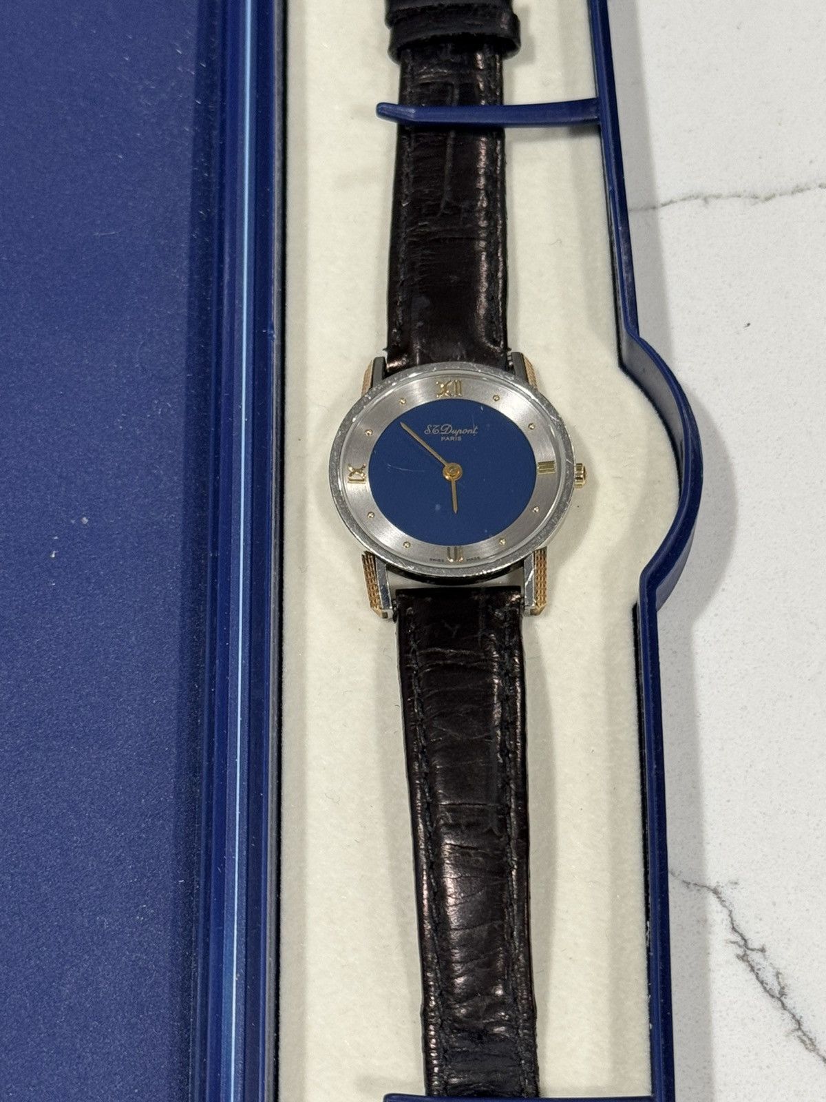 S.T. Dupont ST Dupont Unisex Watch Blue Gold plated Size ONE SIZE - 7 Thumbnail