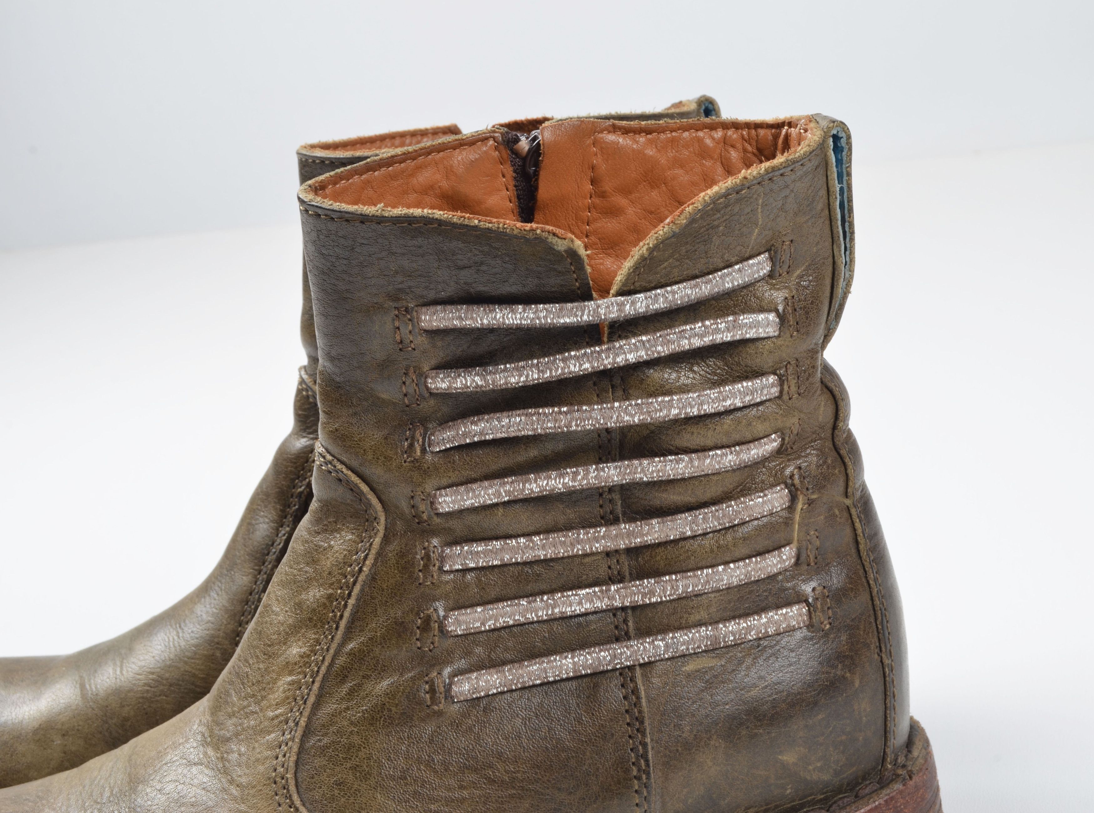 MoMA MOMA Avant Garde Leather Ankle Boots Size US 6 / IT 36 - 4 Thumbnail
