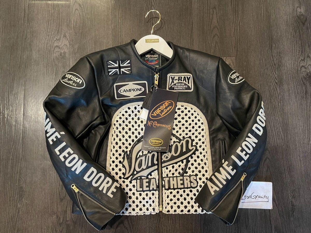 Aime Leon Dore ALD SS23 Cafe Racer Leather Jacket NWT | Grailed