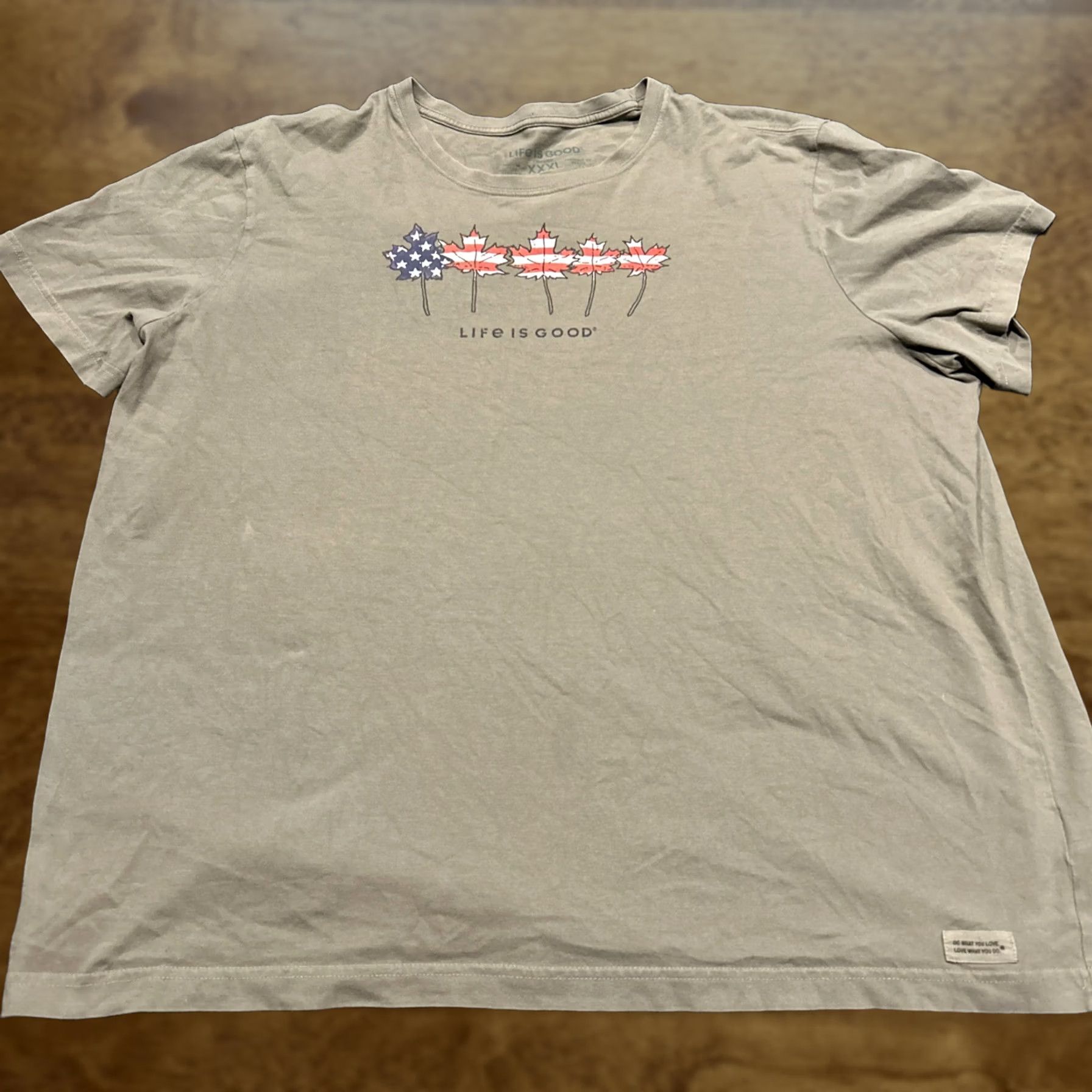 Life is Good Life is Good T Shirt Mens XXL Crusher Tee Green Crew Neck Short Sleeve Logo 3XL Regular Fit Size US XXL / EU 58 / 5 - 1 Thumbnail