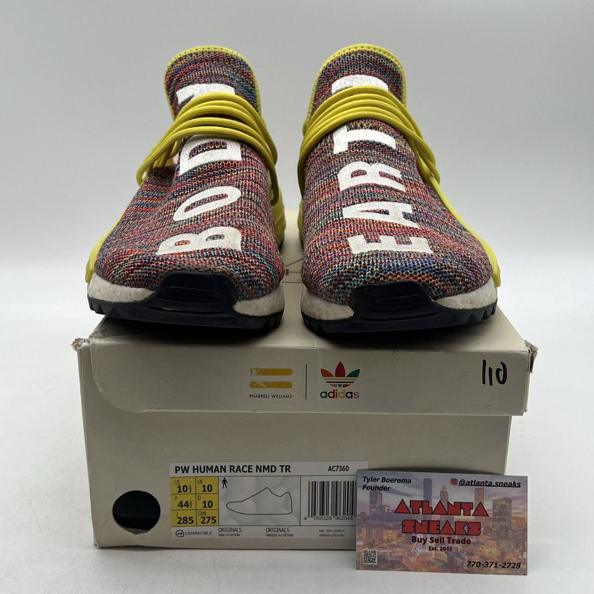 Adidas Pharrell x NMD trail human race Size US 10.5 / EU 43-44 - 2 Thumbnail