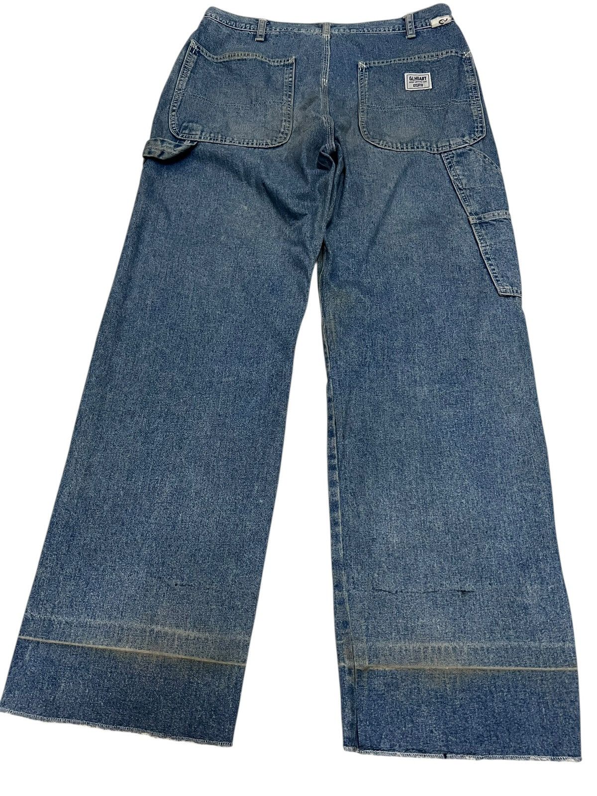 Japanese Brand Vintage Japanese Brand GL Heart Carpentar Mud Wash Jean Size US 31 - 2 Thumbnail