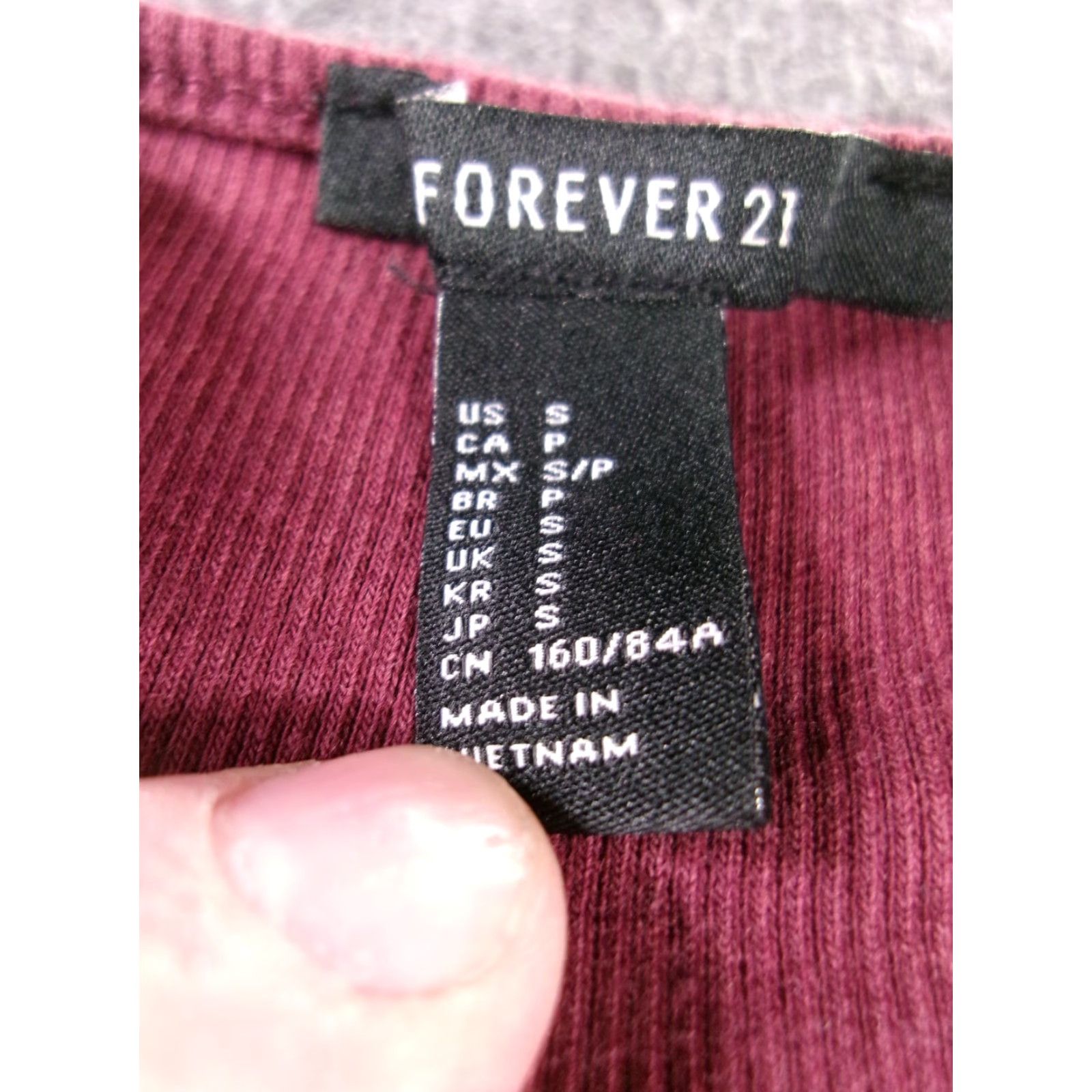 Forever 21 Forever 21 Dress Women S Burgundy Tank Midi Ribbed Button Front Stretch Bodycon Size S / US 4 / IT 40 - 7 Thumbnail
