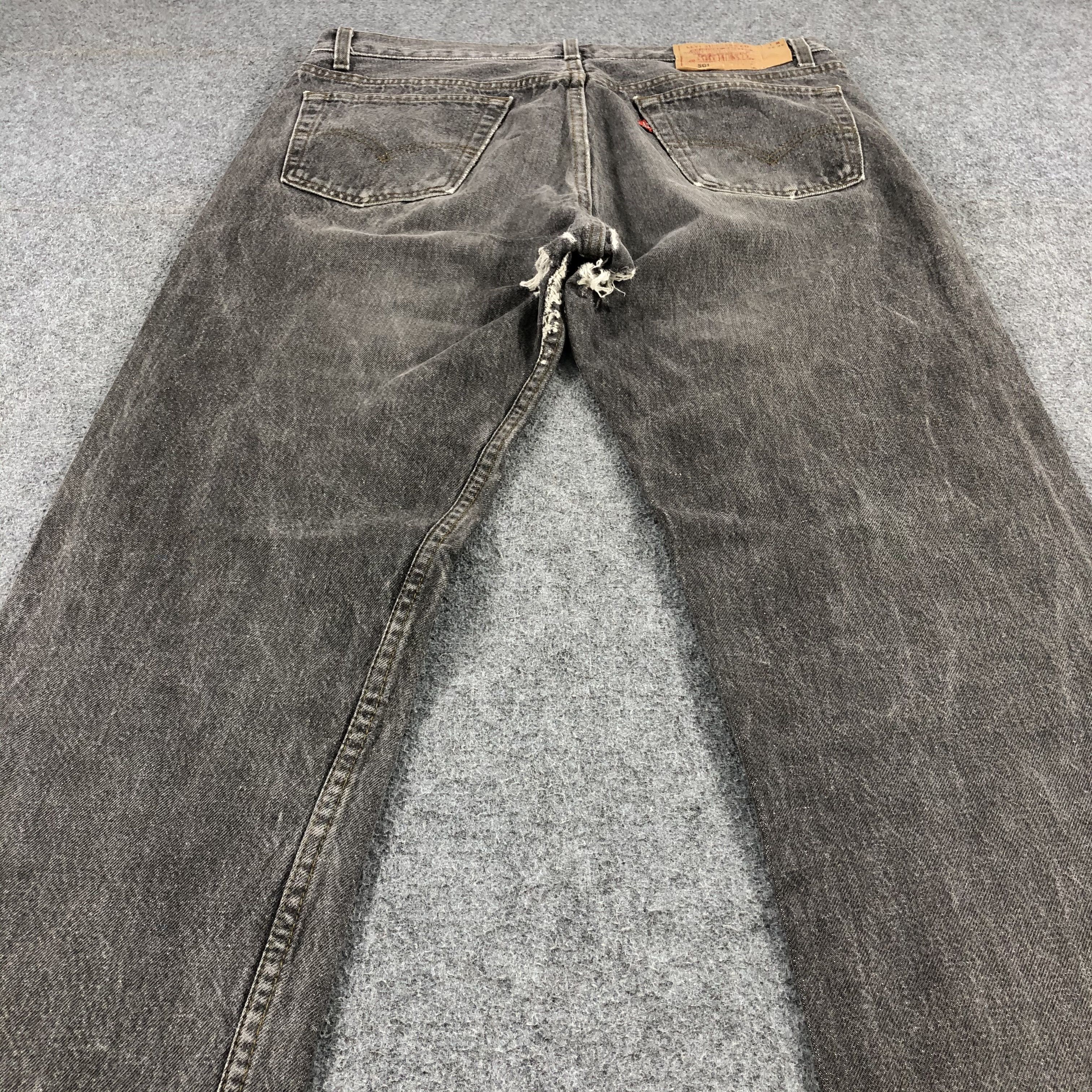 Levi's × Vintage Vintage 90s Distress Levis 501 Jeans-JM1570 Size US 35 - 4 Thumbnail