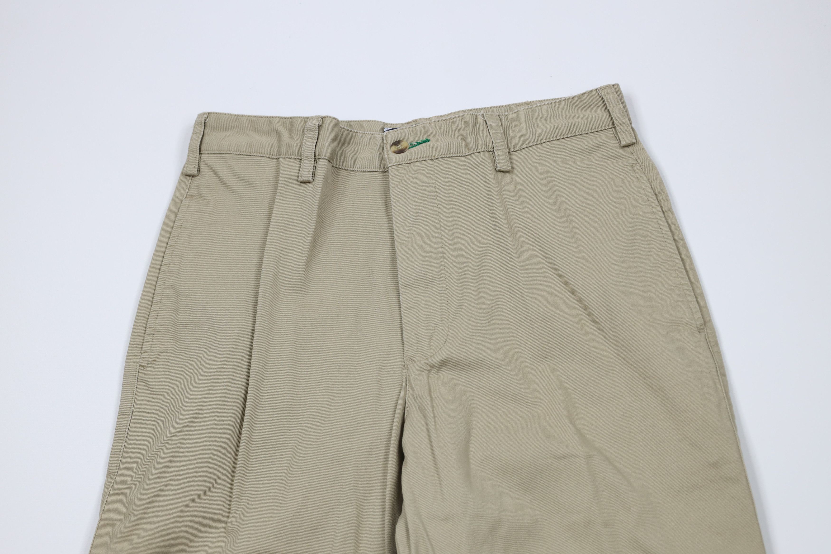 Tommy Hilfiger × Vintage Vintage 90s Tommy Hilfiger Wide Leg Chino Pants Khaki Cotton Size US 30 / EU 46 - 2 Thumbnail