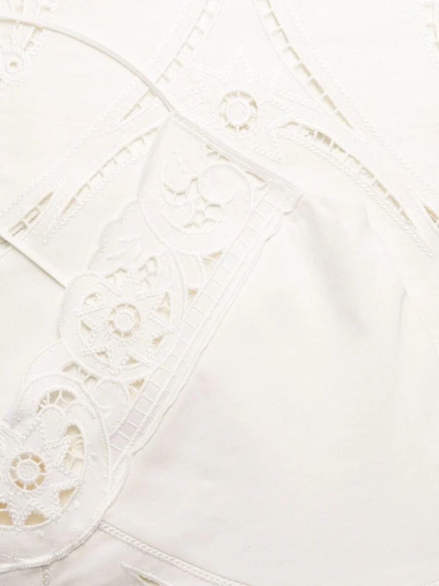 Chloe o1loc1c10425 Lingerie Midi Dress in Iconic Milk Size L / US 10 / IT 46 - 3 Thumbnail