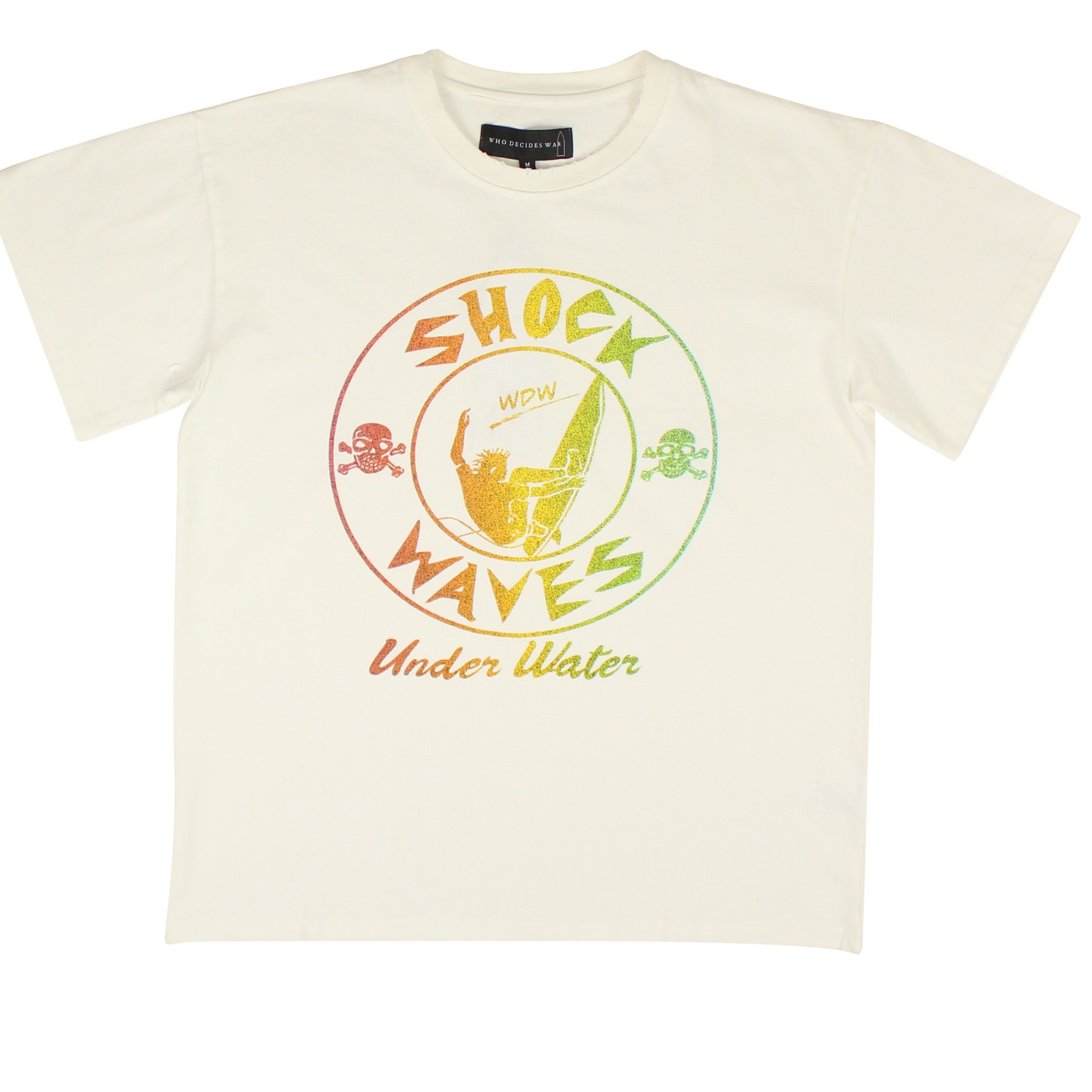 image of Who Decides War White Shock Waves Jersey Size L, Men's