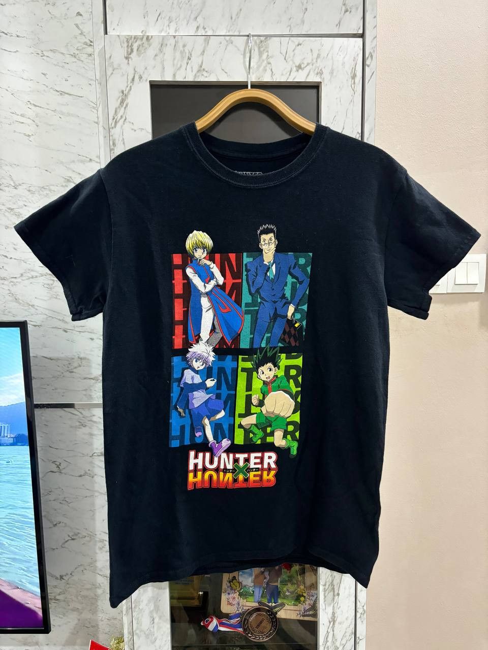 Anime × Cartoon Network × Japanese Brand Vintage Hunter X Hunter Japanese Manga / Evangelion Size US S / EU 44-46 / 1 - 1 Thumbnail
